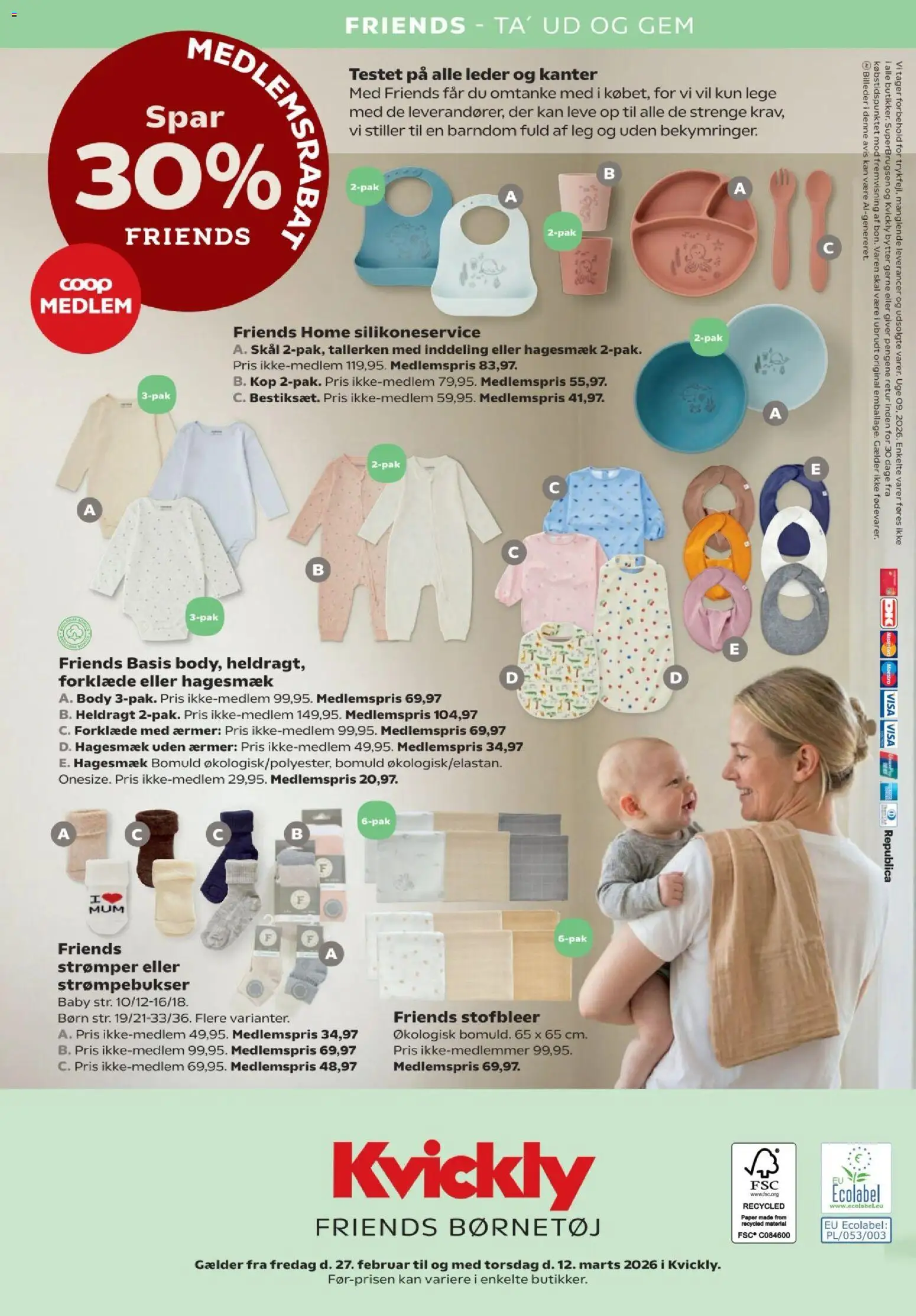 Kvickly tilbudsavis – gyldig fra 27.02.2026 | Side: 8 | Produkter: Strømpebukser, Strømper