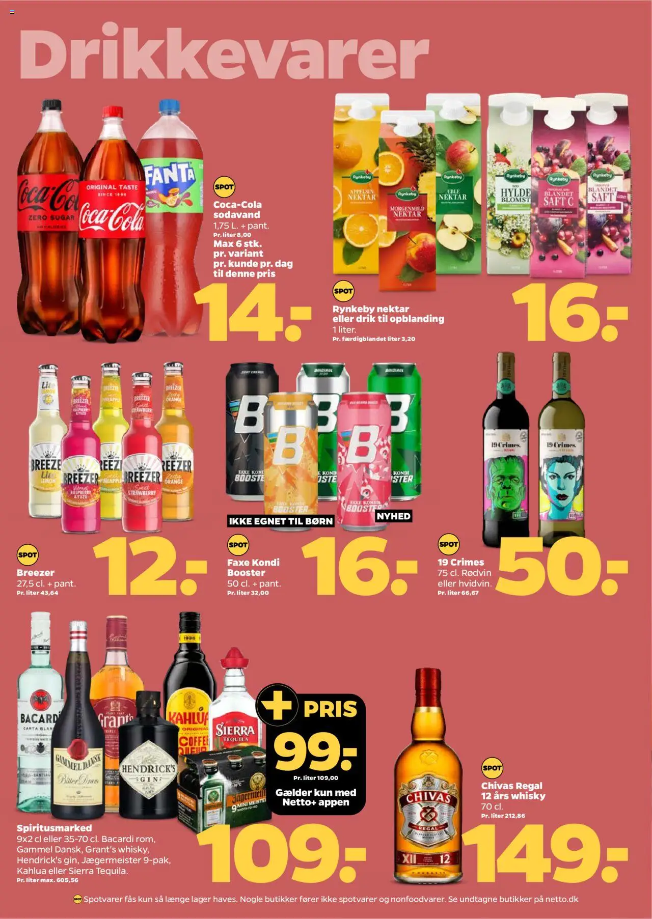 Netto tilbudsavis – gyldig fra 04.10.2025 | Side: 32 | Produkter: Coca Cola, Whisky, Sodavand, Fanta