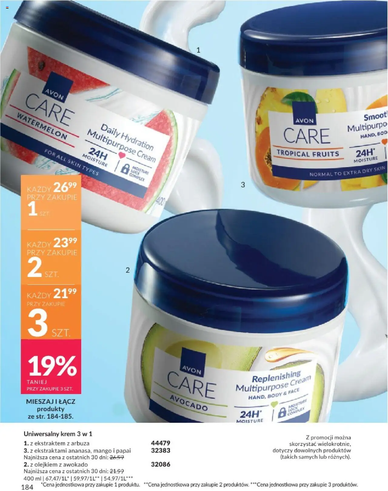 Avon Katalog 08 2025 od 01.08.2025 | Strona: 184 | Produkty: Mango, Body, Krem, Awokado