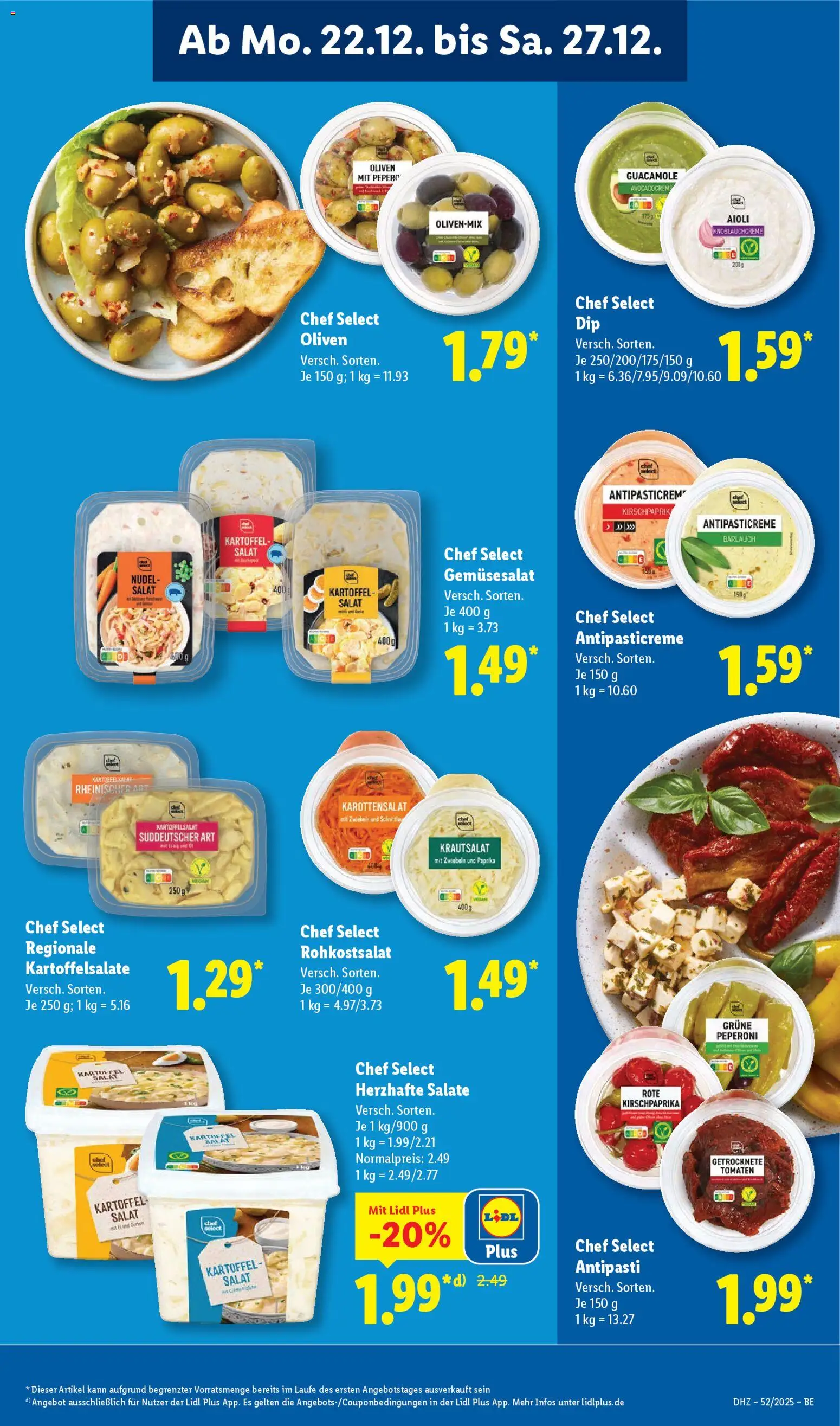 Lidl Prospekt Zossen – gültig ab 22.12.2025 | Seite: 21 | Produkte: Tomaten, Zwiebeln, Paprika, Salat