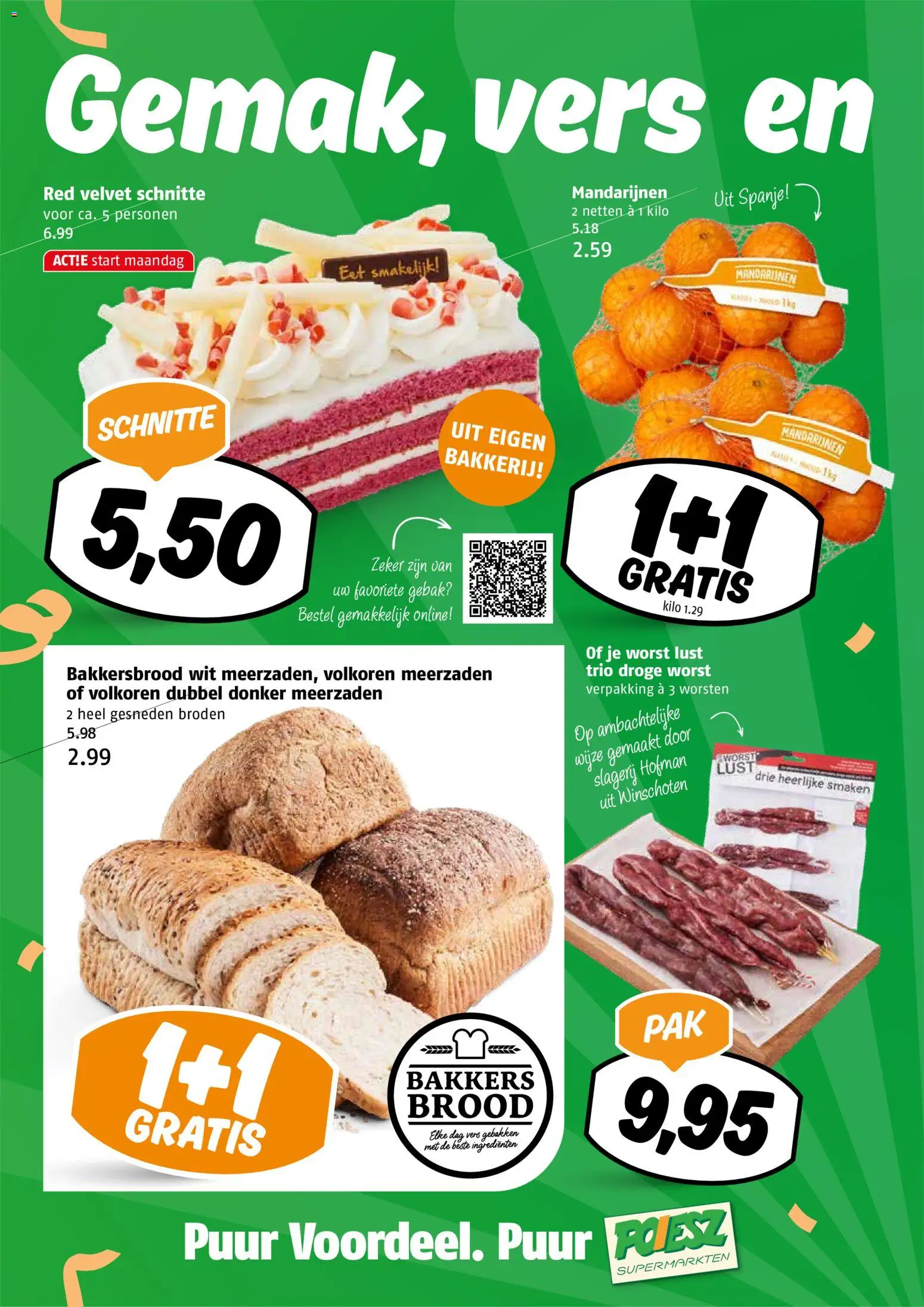 {H1} | Pagina: 2 | Producten: Mandarijnen, Worst, Bakkerij, Gebak