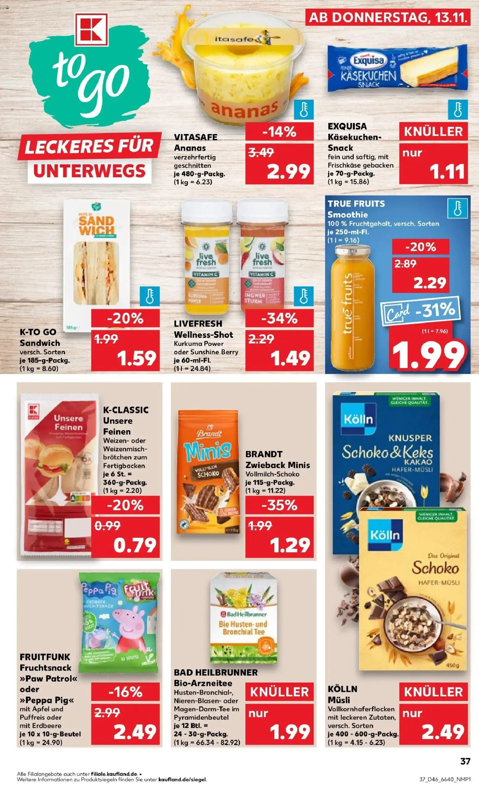 Kaufland prospekt Vöhringen	 – gültig ab 13.11.2025 | Seite: 37 | Produkte: Musli, Kolln, Kolln musli, Frischkase