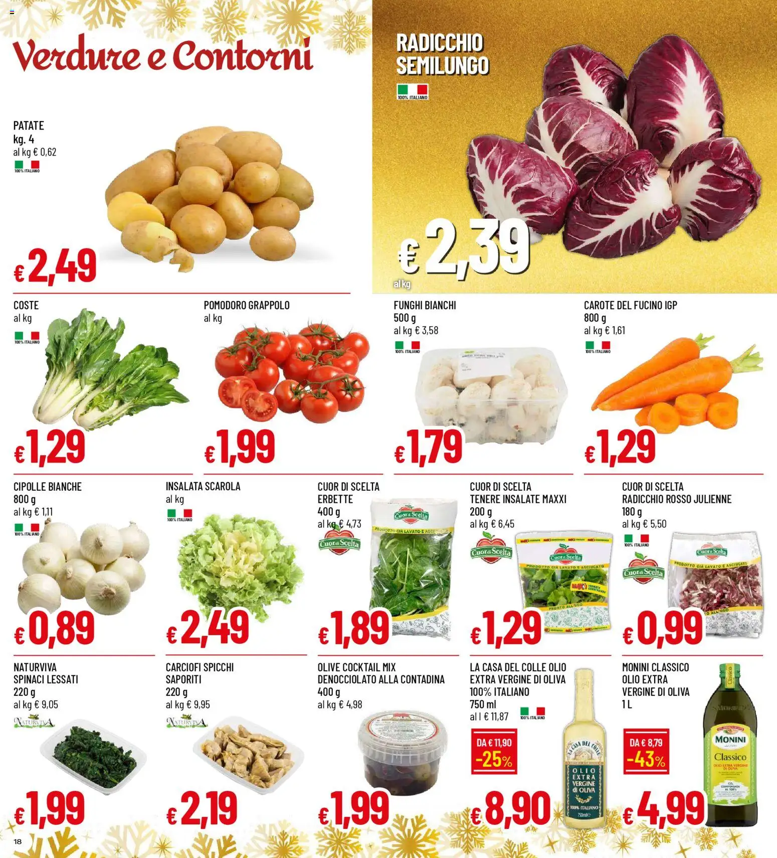 Volantino Galassia del 15.12.2025 | Pagina: 18 | Prodotti: Insalata, Patate, Pomodoro, Funghi