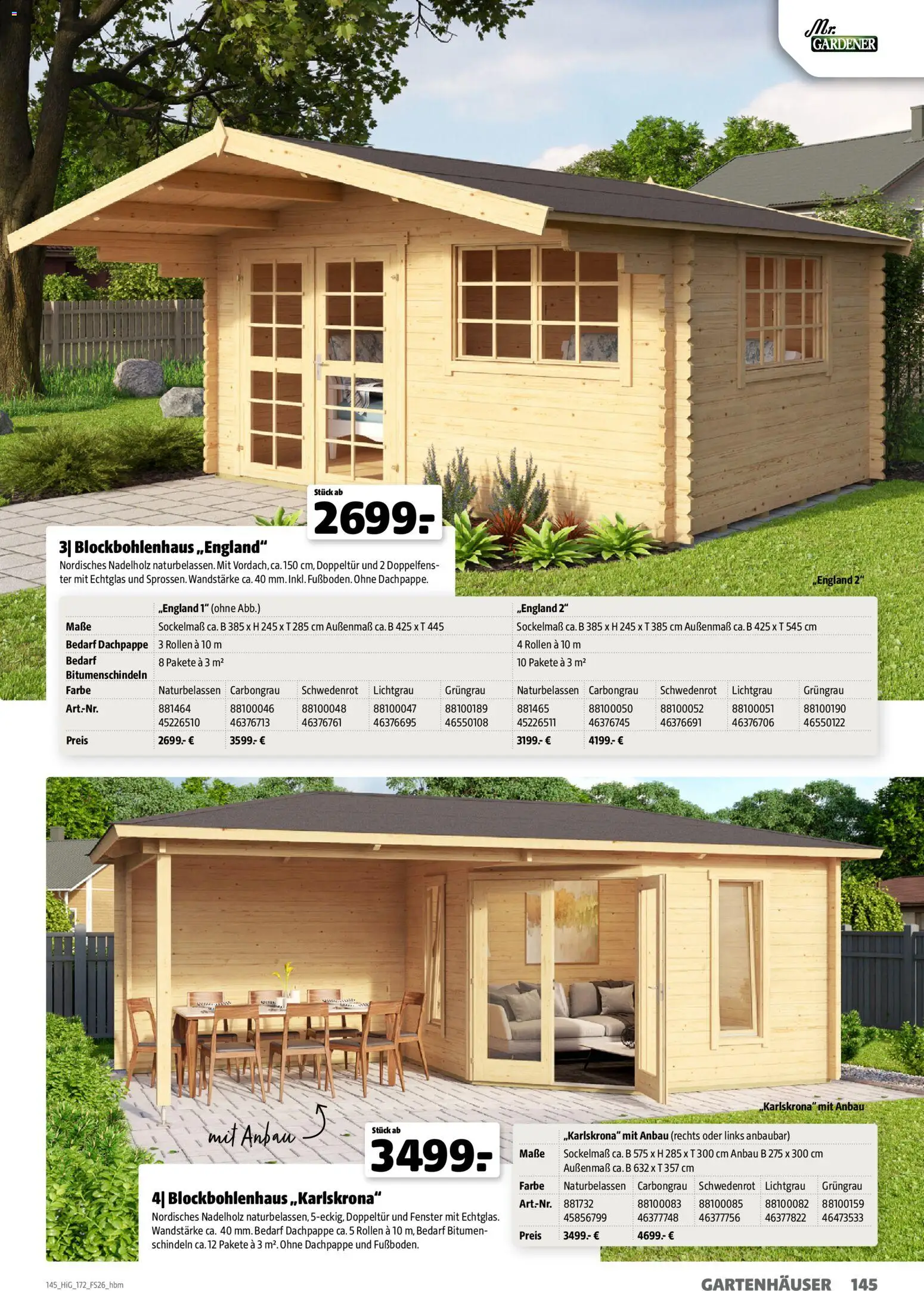 Hagebau Gartengestaltungsortiment – gültig ab 02.03.2026 | Seite: 145