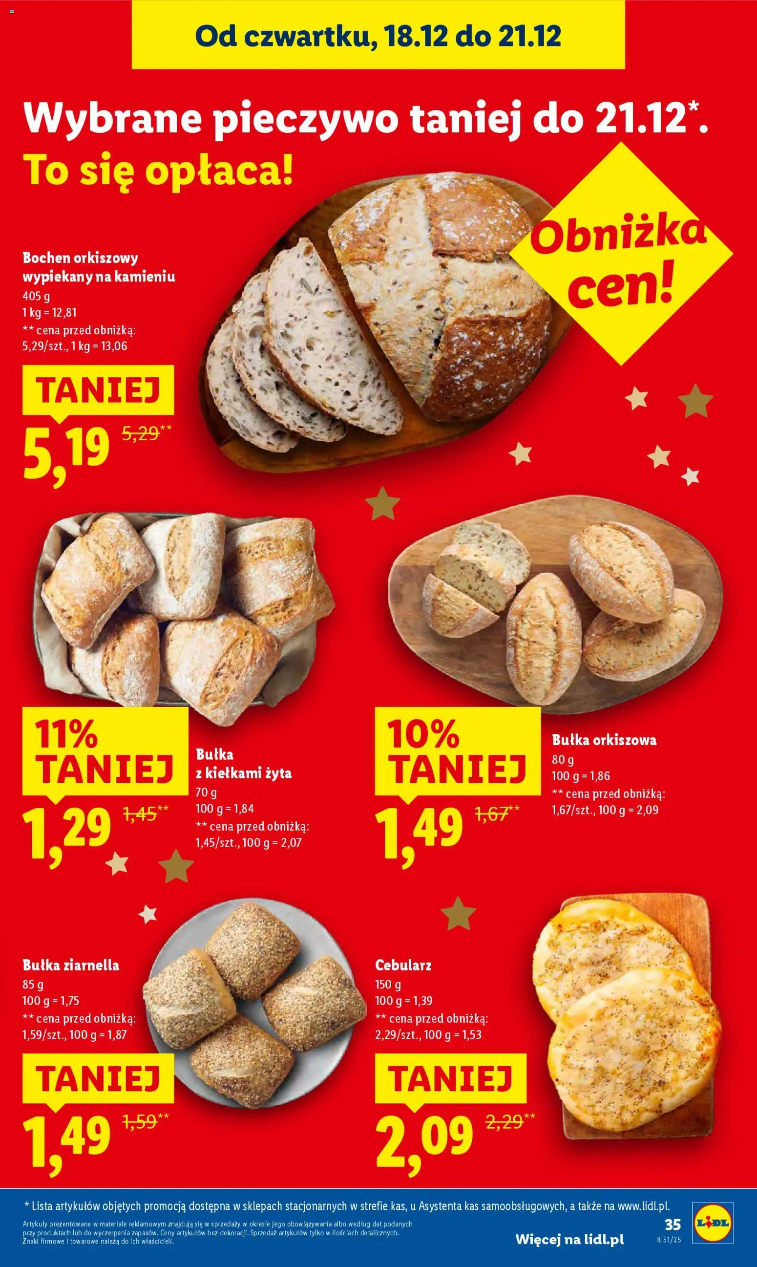 Lidl Gazetka od 18.12.2025 | Strona: 37 | Produkty: Pieczywo, Bułka