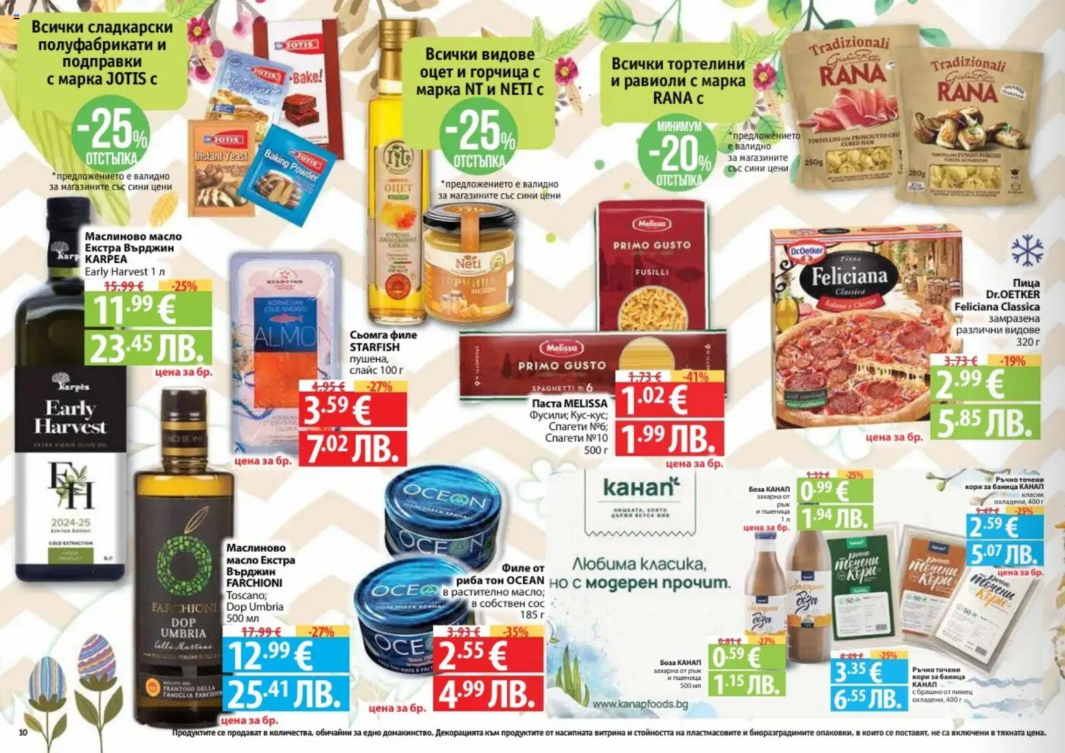 {H1} | Страница: 10 | Продукти: Масло, Филе, Спагети, Брашно