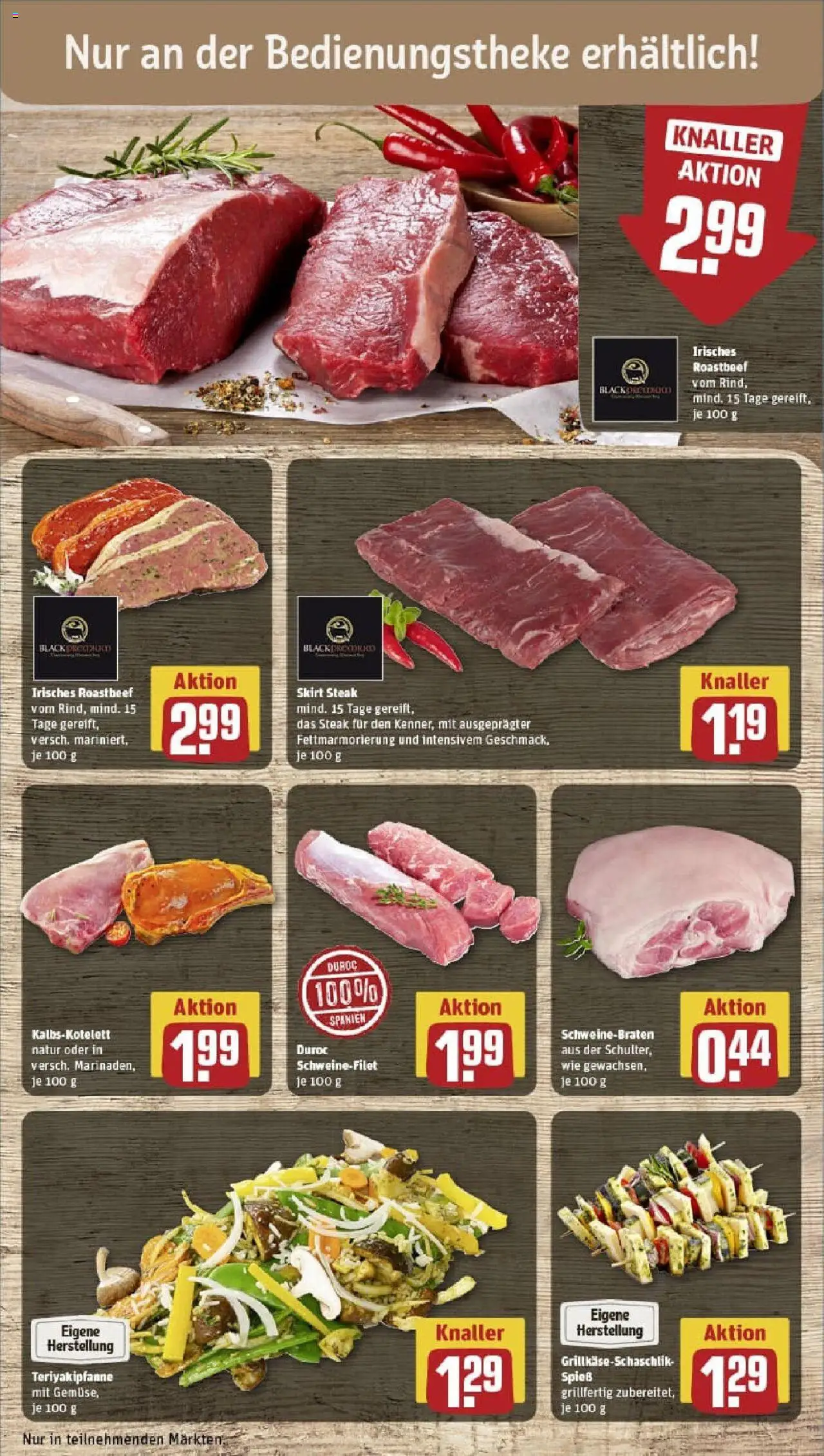 Rewe prospekt Merseburg	 - gültig ab dem 13.07.2025 | Seite: 10 | Produkte: Roastbeef, Schweinefilet, Steak