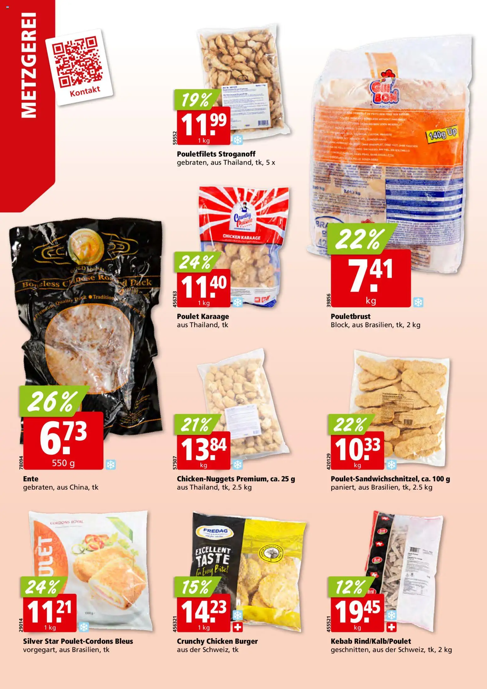 Aligro Aktionen Schlieren, Gossau SG, Frauenfeld, Rapperswil-Jona, Sargans, Bern, Brüttisellen, Pratteln, Emmen, Spreitenbach – gültig ab 27.12.2025 | Seite: 8 | Produkte: Pouletbrust, Burger