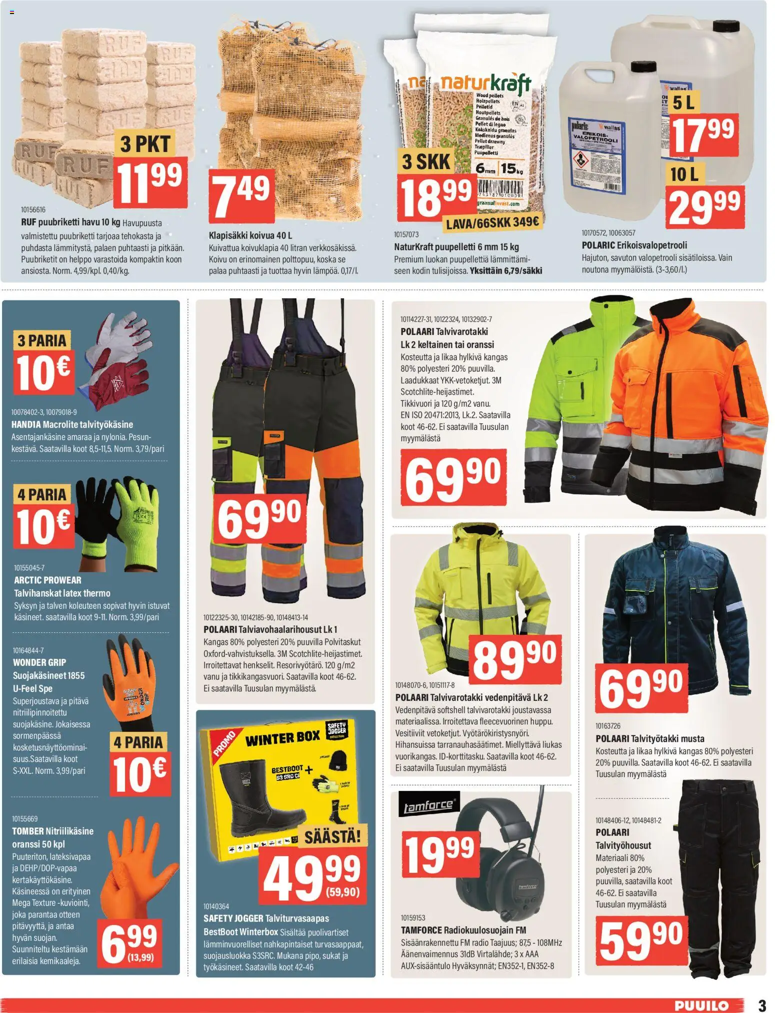 Puuilo tarjoukset – voimassa 05.01.2026 alkaen | Sivu: 3 | Tuotteet: Kangas, Sukat, Radio
