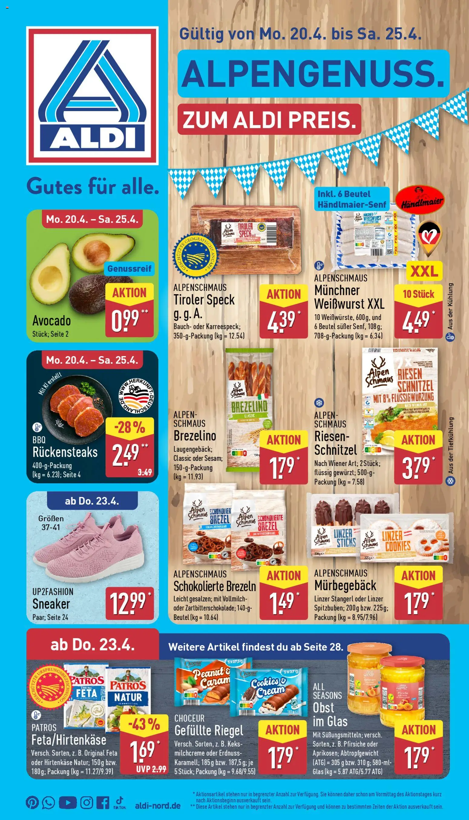 Aldi Prospekt 	 – gültig ab 20.04.2026 | Seite: 1
