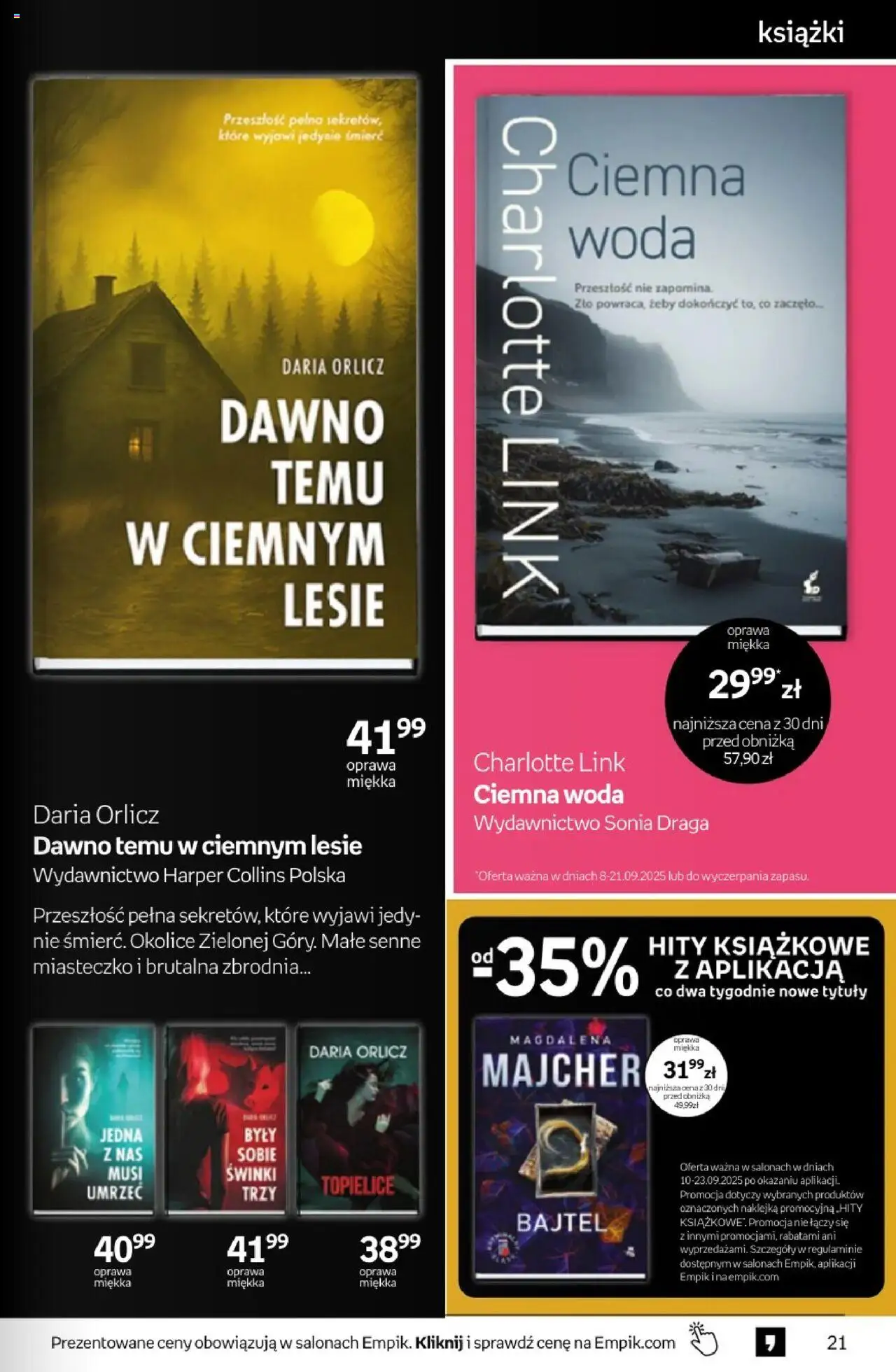 Empik promocje od 10.09.2025 | Strona: 21 | Produkty: Książki, Woda