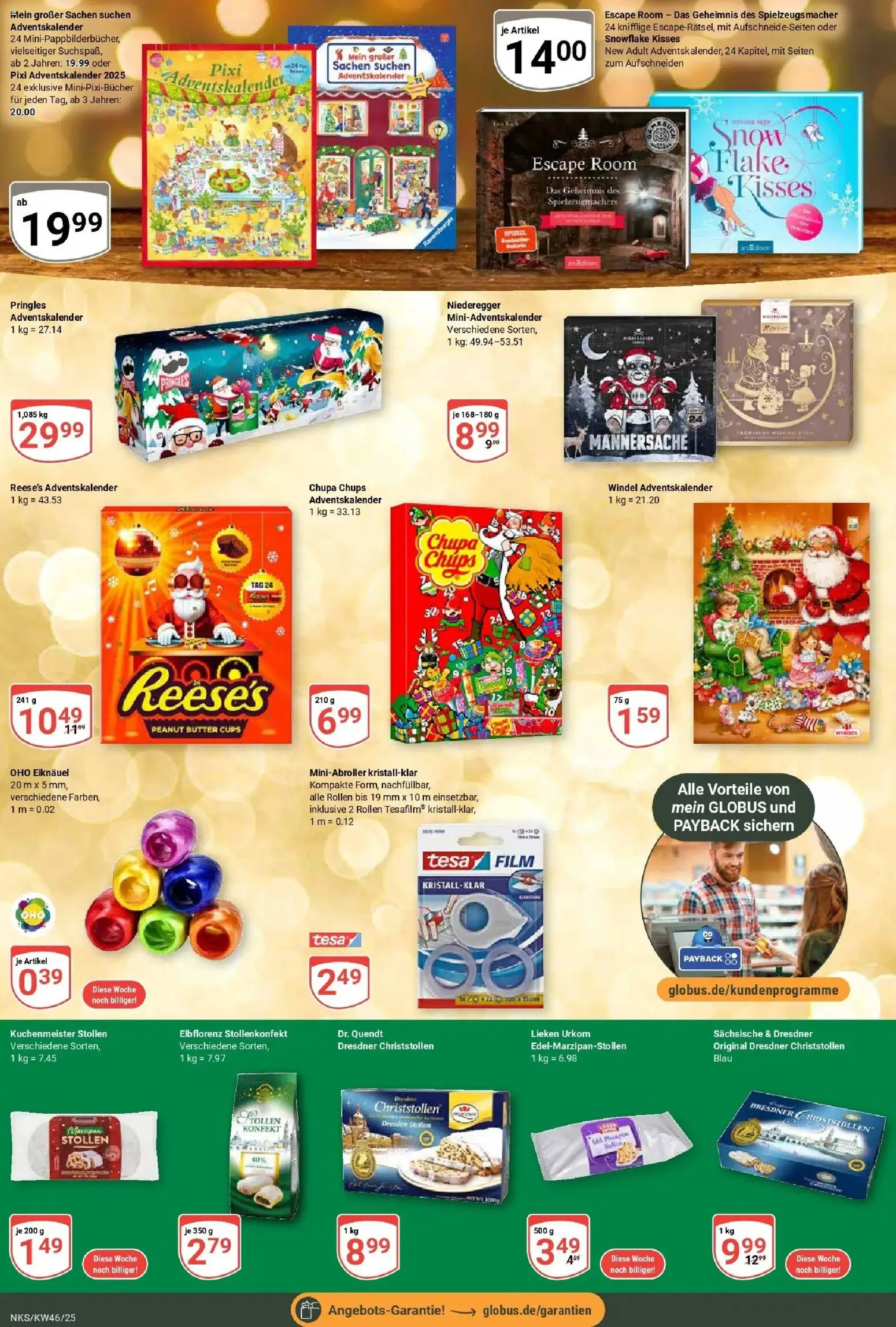 Globus prospekt Neunkirchen	 – gültig ab 10.11.2025 | Seite: 20 | Produkte: Butter, Pringles