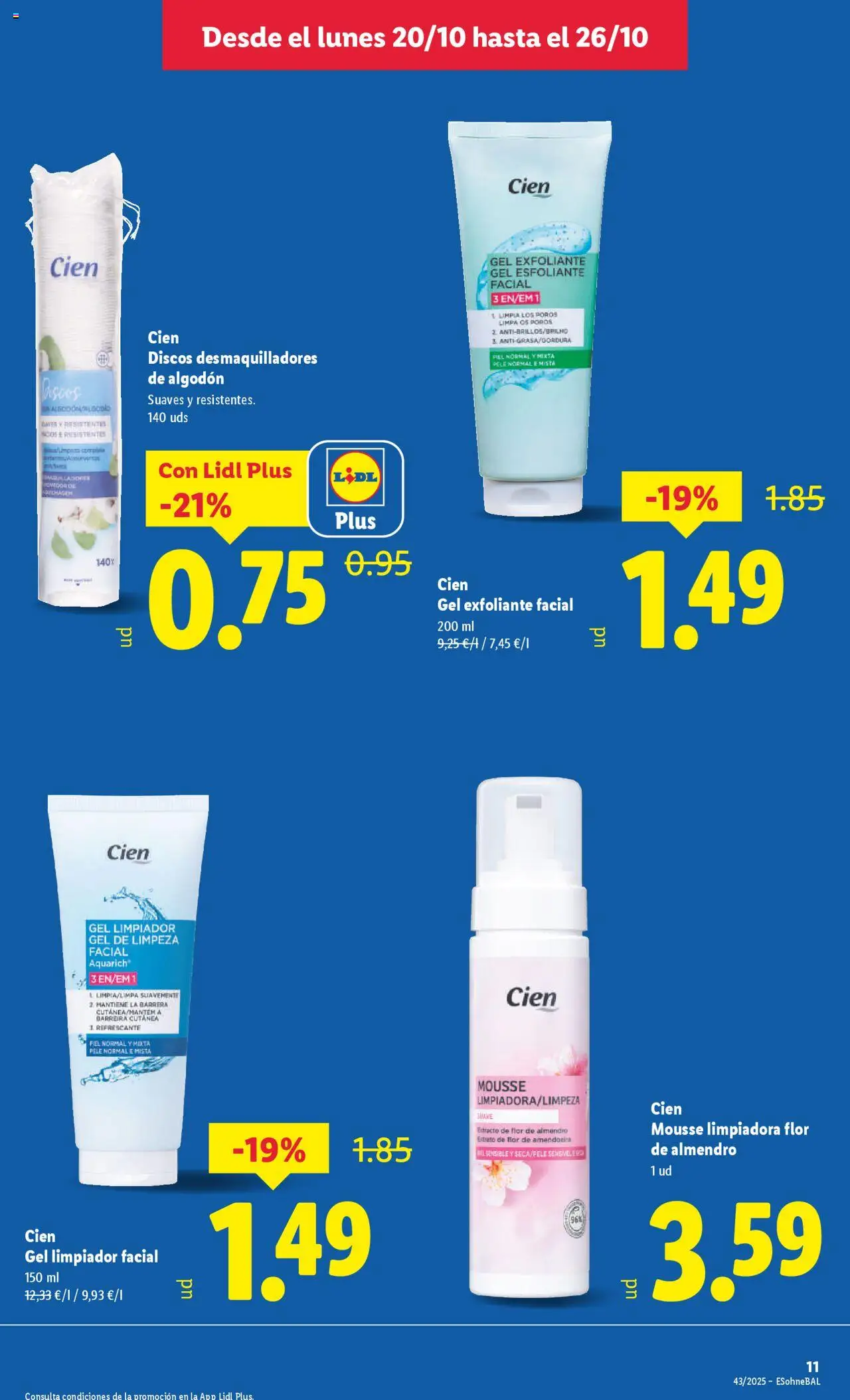 Lidl folleto │ válido desde el 20.10.2025 | Página: 23 | Productos: Mousse, Gel exfoliante, Γαύρος