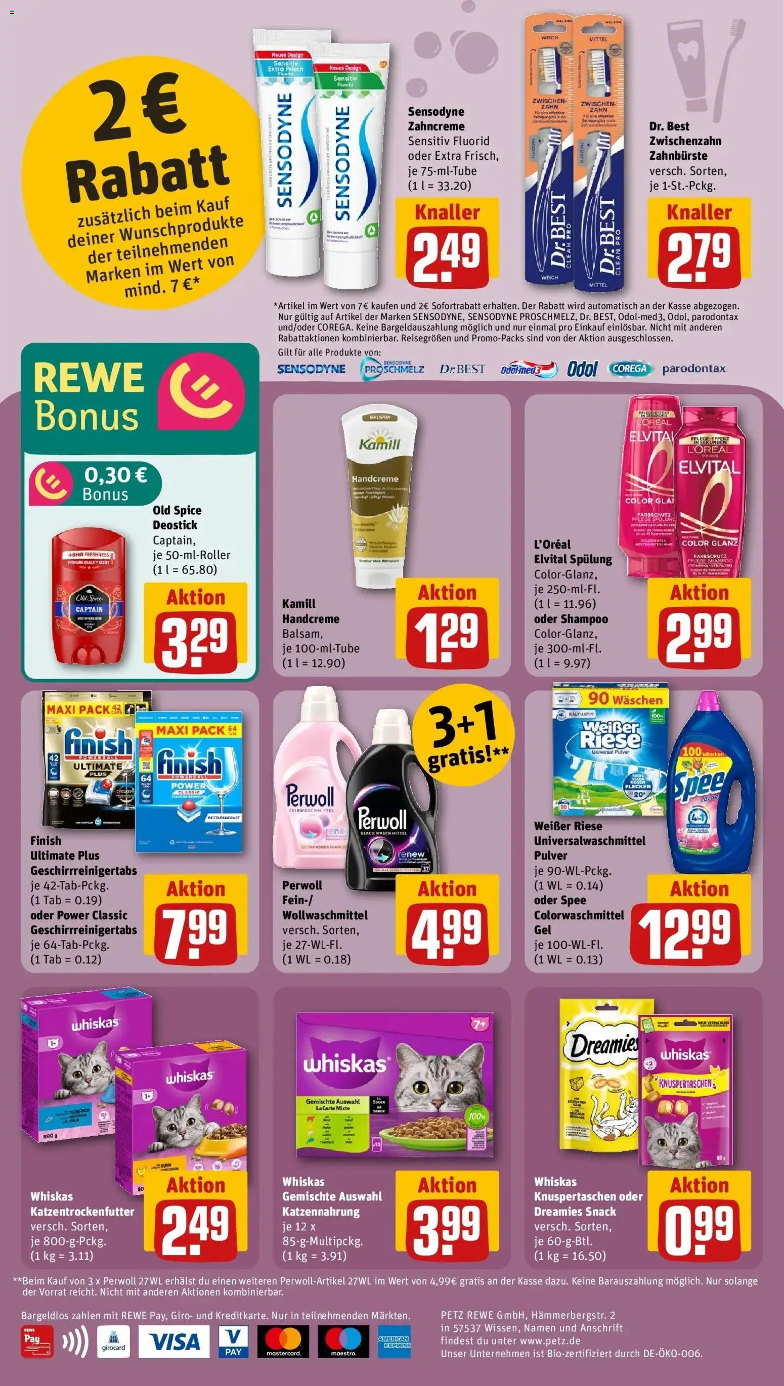 Rewe prospekt Wiehl	 – gültig ab 09.02.2026 | Seite: 32 | Produkte: Thunfisch, Finish, Handcreme, Spee