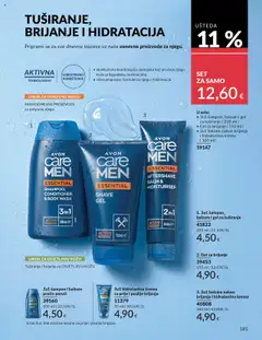 Avon katalog | vrijedi od 31.08.2025 | Stranica: 185 | Proizvodi: Šampon, Gel za brijanje, Gel za tuširanje, Krema