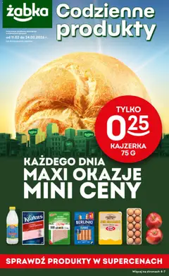 Pogląd oferty "Żabka Gazetka - Codzienne produkty" - ważna od 11.02.2026