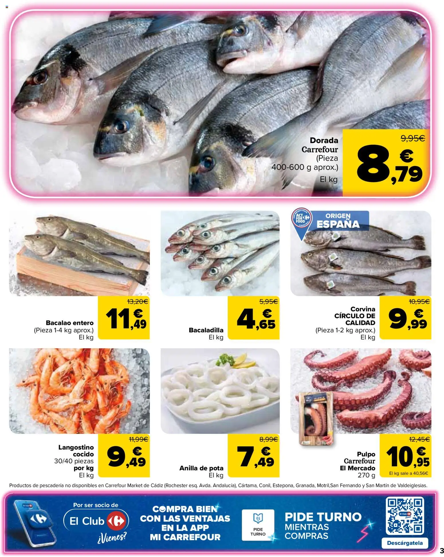 Carrefour Market folleto │ válido desde el 24.03.2026 | Página: 3 | Productos: Langostino
