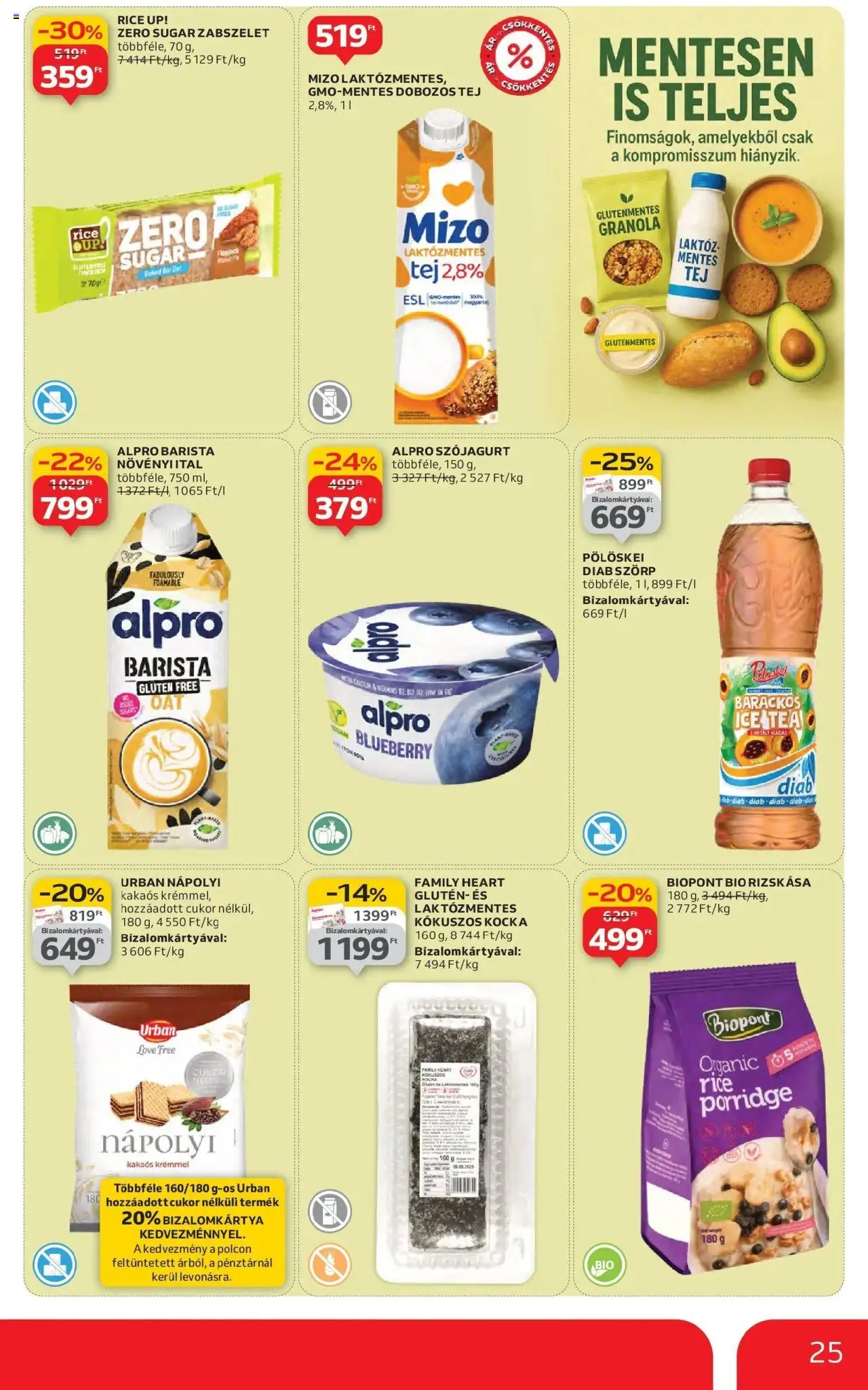 Auchan akciós ujság - amely érvényes a következő dátumtól: 16.10.2025 | Oldal: 25 | Termékek: Granola, Bor, Gluténmentes, Nápolyi