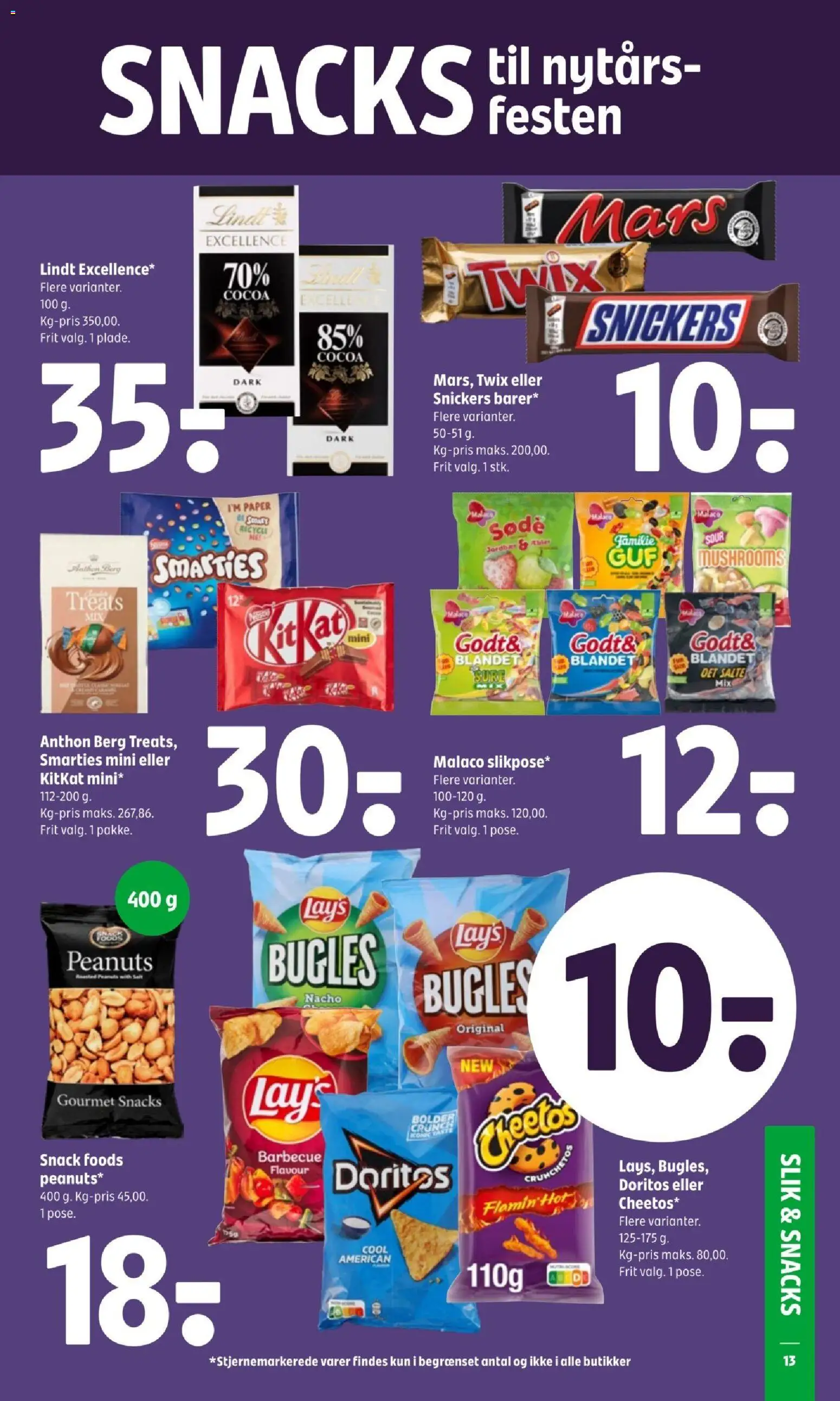 Coop 365 tilbudsavis – gyldig fra 27.12.2025 | Side: 15 | Produkter: Slik, Jordbær, Chips, Peanuts