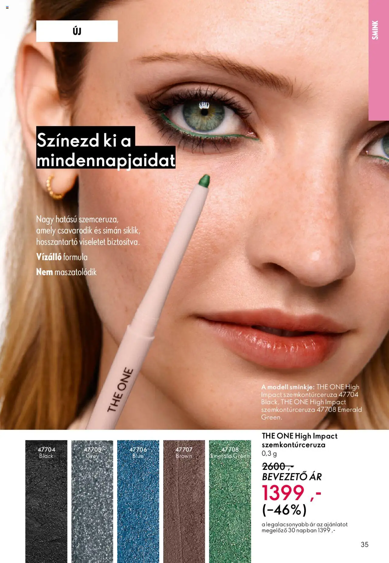 Oriflame akciós ujság - amely érvényes a következő dátumtól: 01.10.2025 | Oldal: 35 | Termékek: Smink