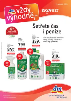 Náhled letáku dm drogerie leták - Express od 19.02.2026