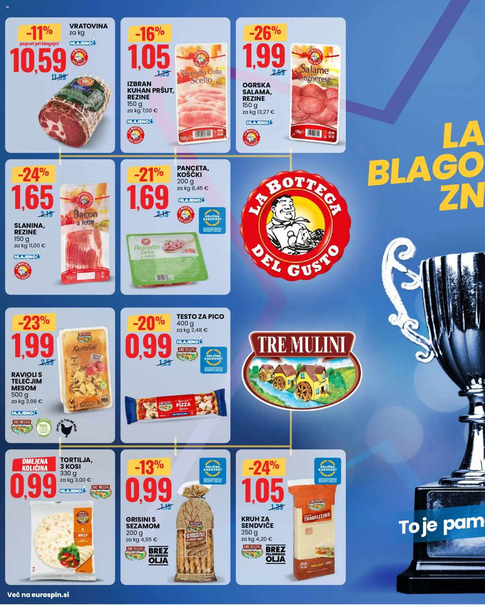 Novi Eurospin katalog ponudbe – veljaven od 03.01.2026 | Stran: 2 | Izdelki: Grisini, Vratovina, Kruh