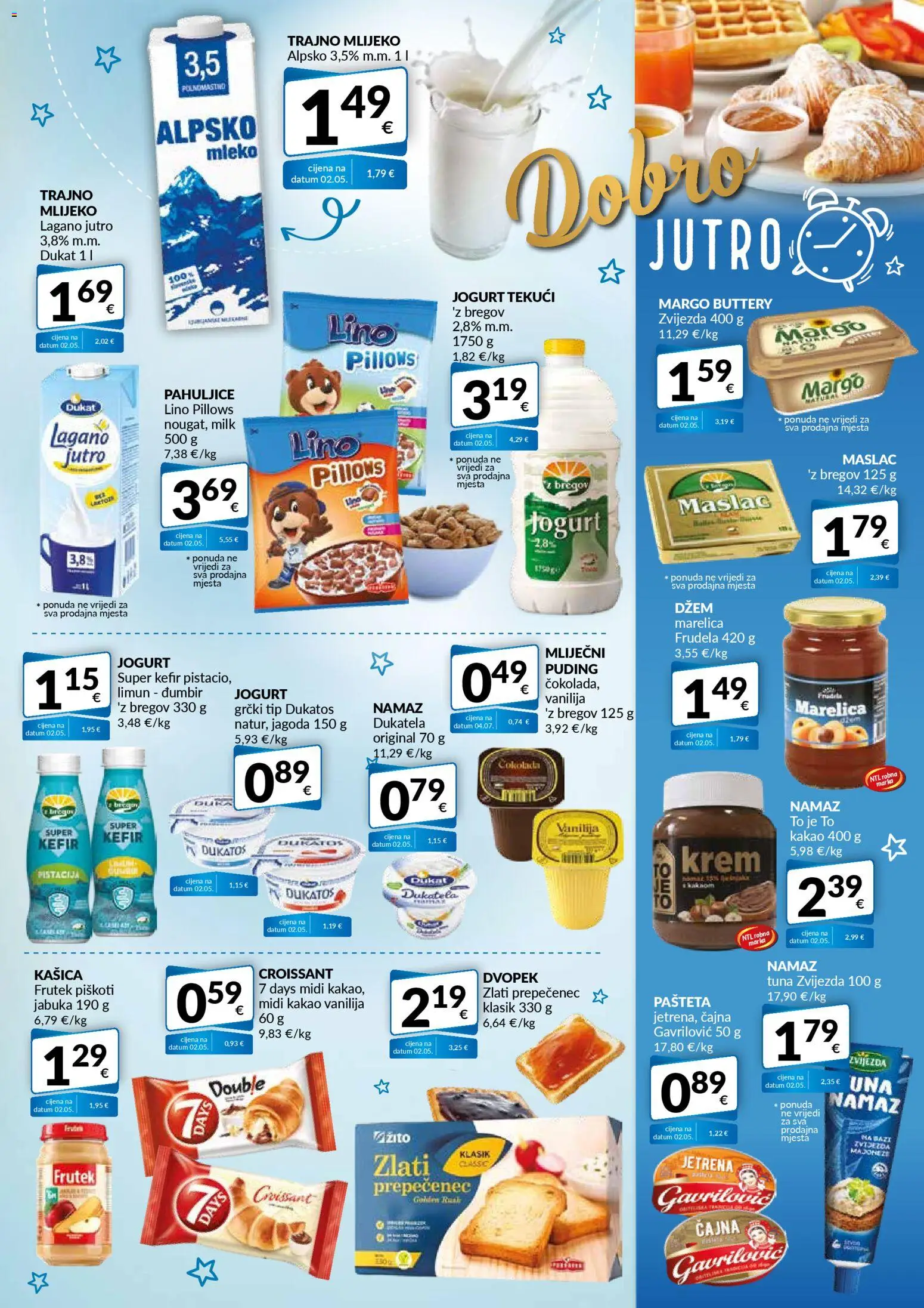 Bakmaz katalog | vrijedi od 20.11.2025 | Stranica: 3 | Proizvodi: Mlijeko, Pahuljice, Limun, Jabuka