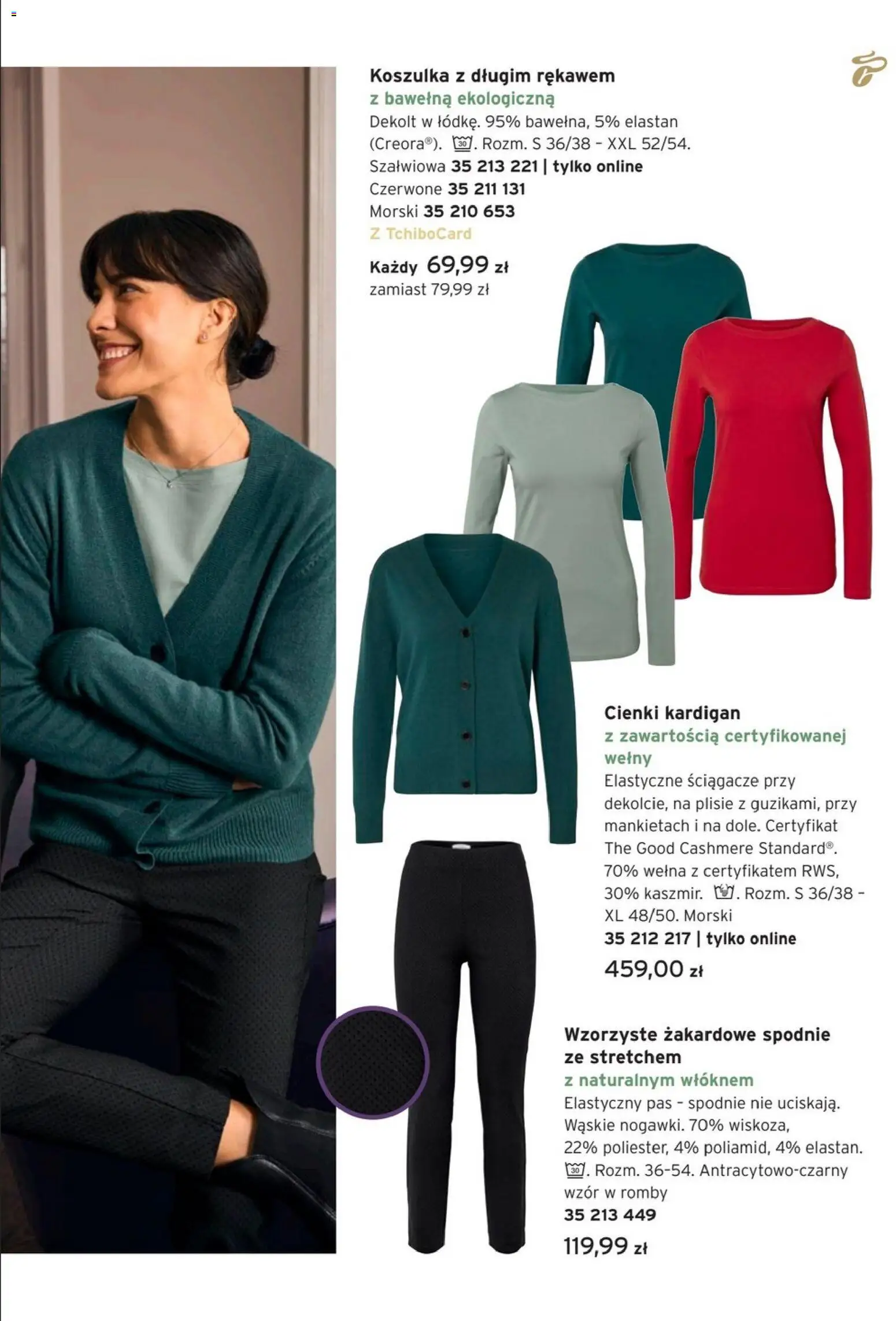 Tchibo promocje od 18.11.2025 | Strona: 11 | Produkty: Spodnie, Kardigan