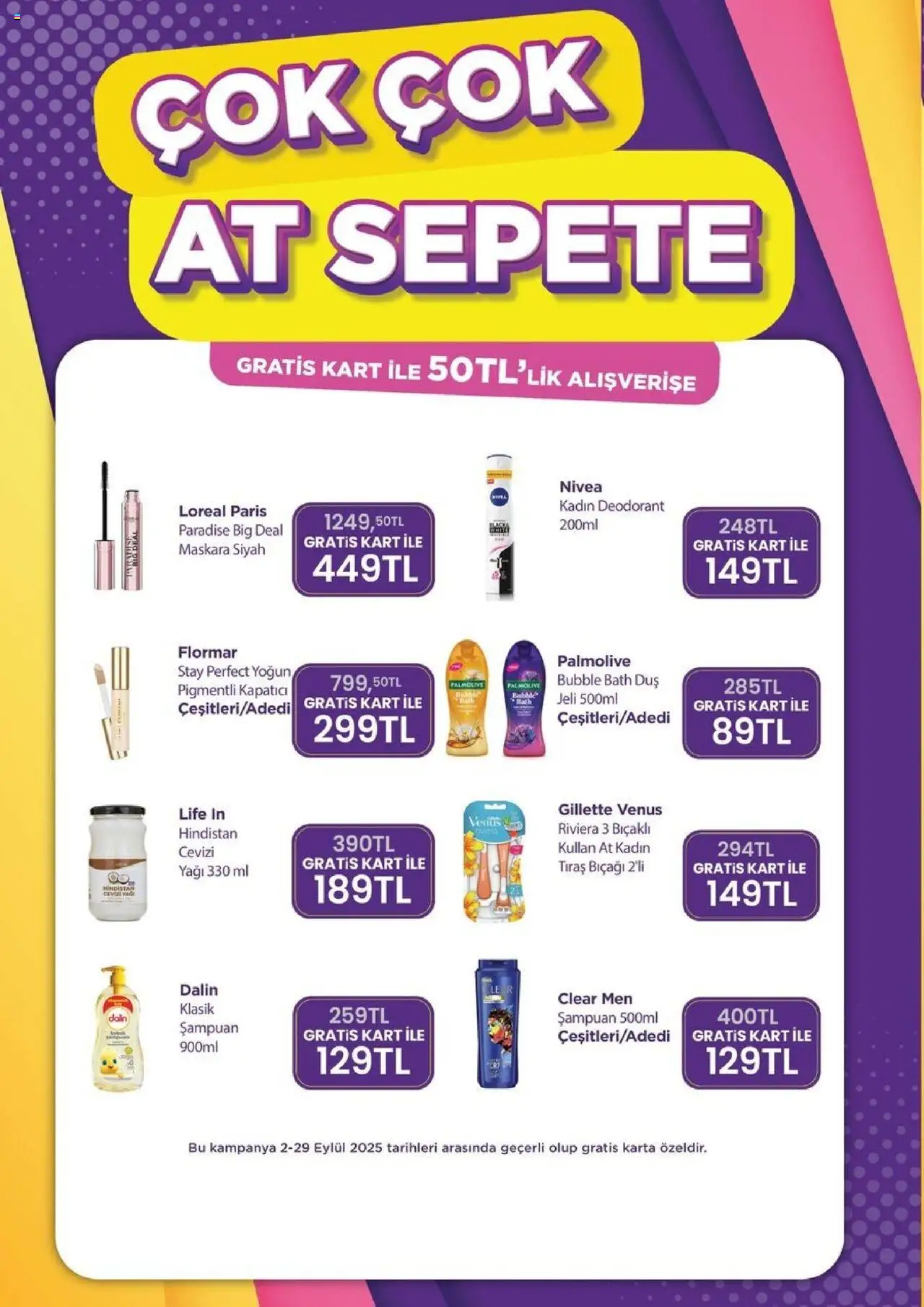 Gratis Katalog - 01.09.2025 tarihinden itibaren geçerlidir | Sayfa: 6 | Ürünler: Duş, Deodorant, Kapatıcı, Ceviz