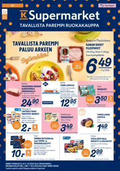 Katso K-Supermarket tarjoukset voimassa alkaen 07.08.2025
