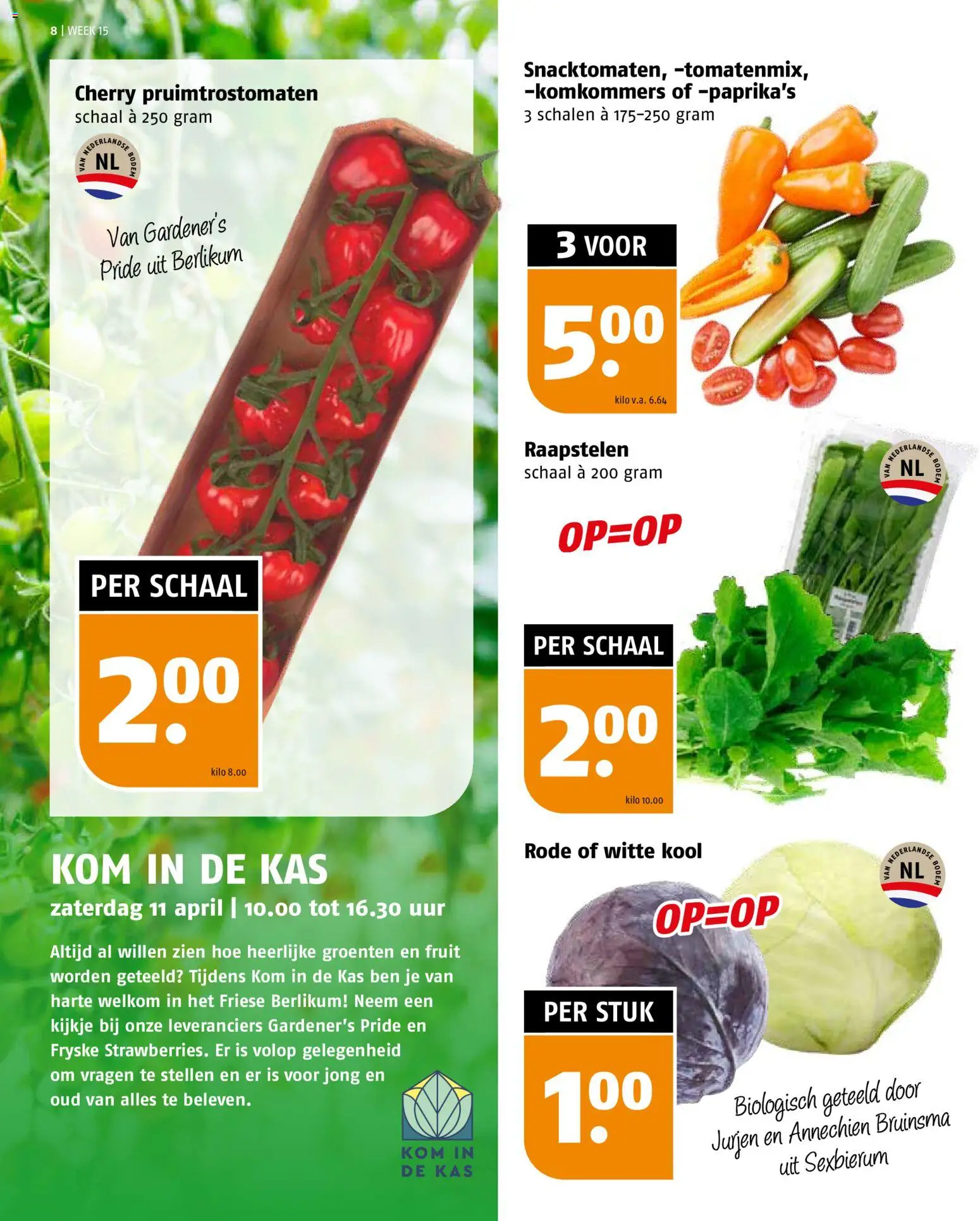 {H1} | Pagina: 8 | Producten: Kool, Schaal, Komkommers, Groenten