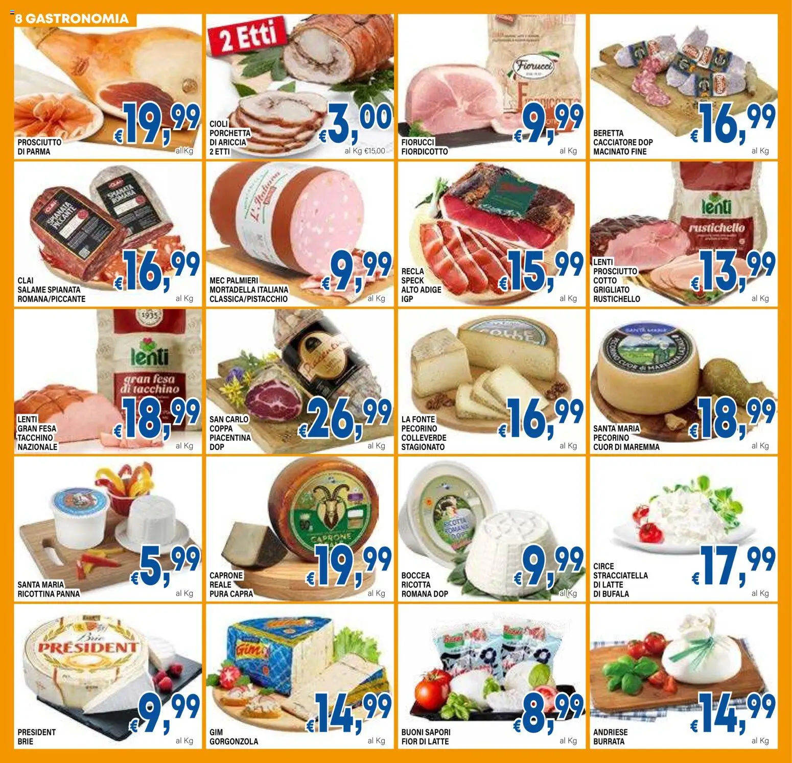 Volantino DEM del 17.04.2026 | Pagina: 8 | Prodotti: Salame, Tacchino, Ricotta, Pecorino