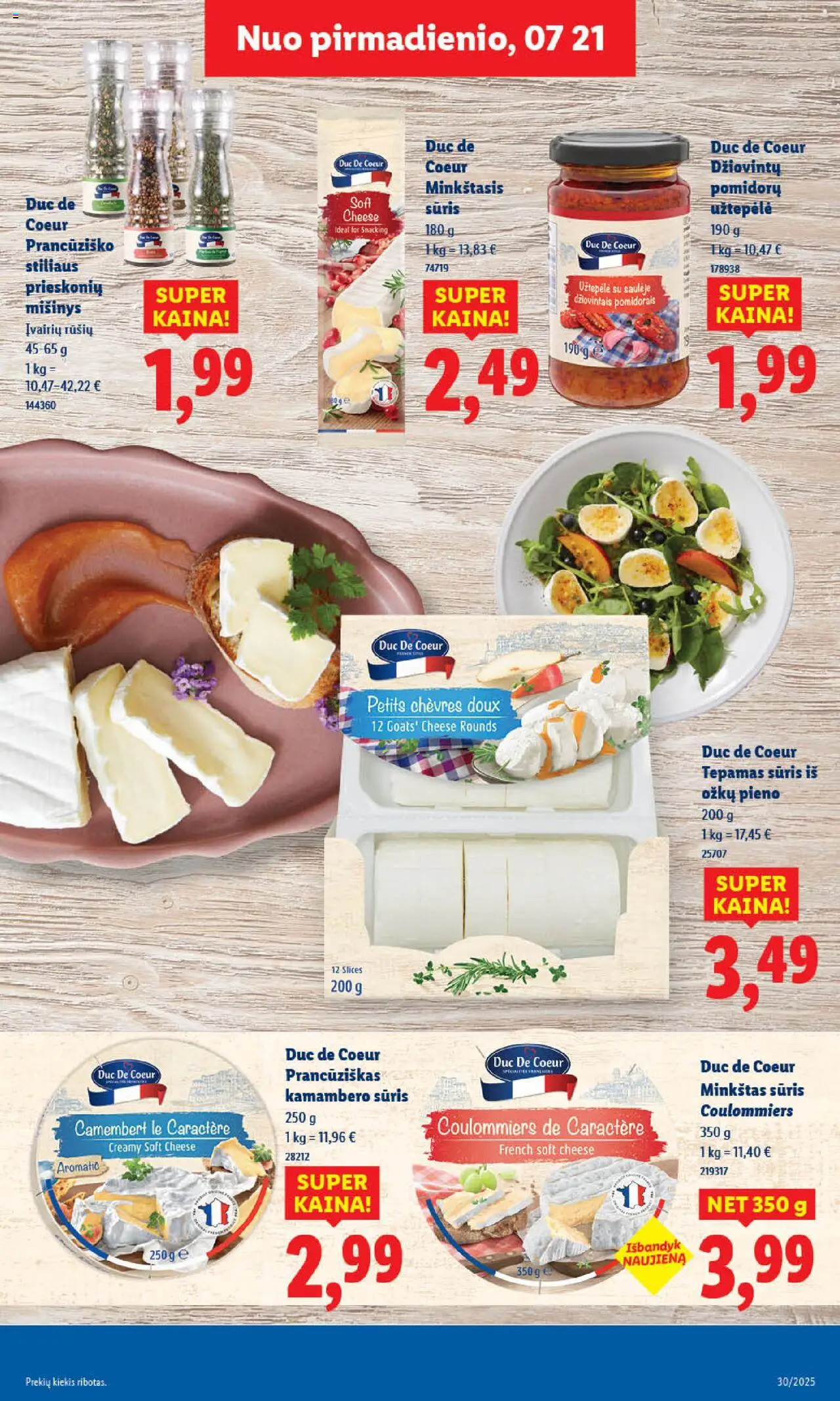 LIDL - Leidinys│galioja nuo 24.07.2025 | Puslapis: 23 | Prekių: Užtepėlė, Sūris