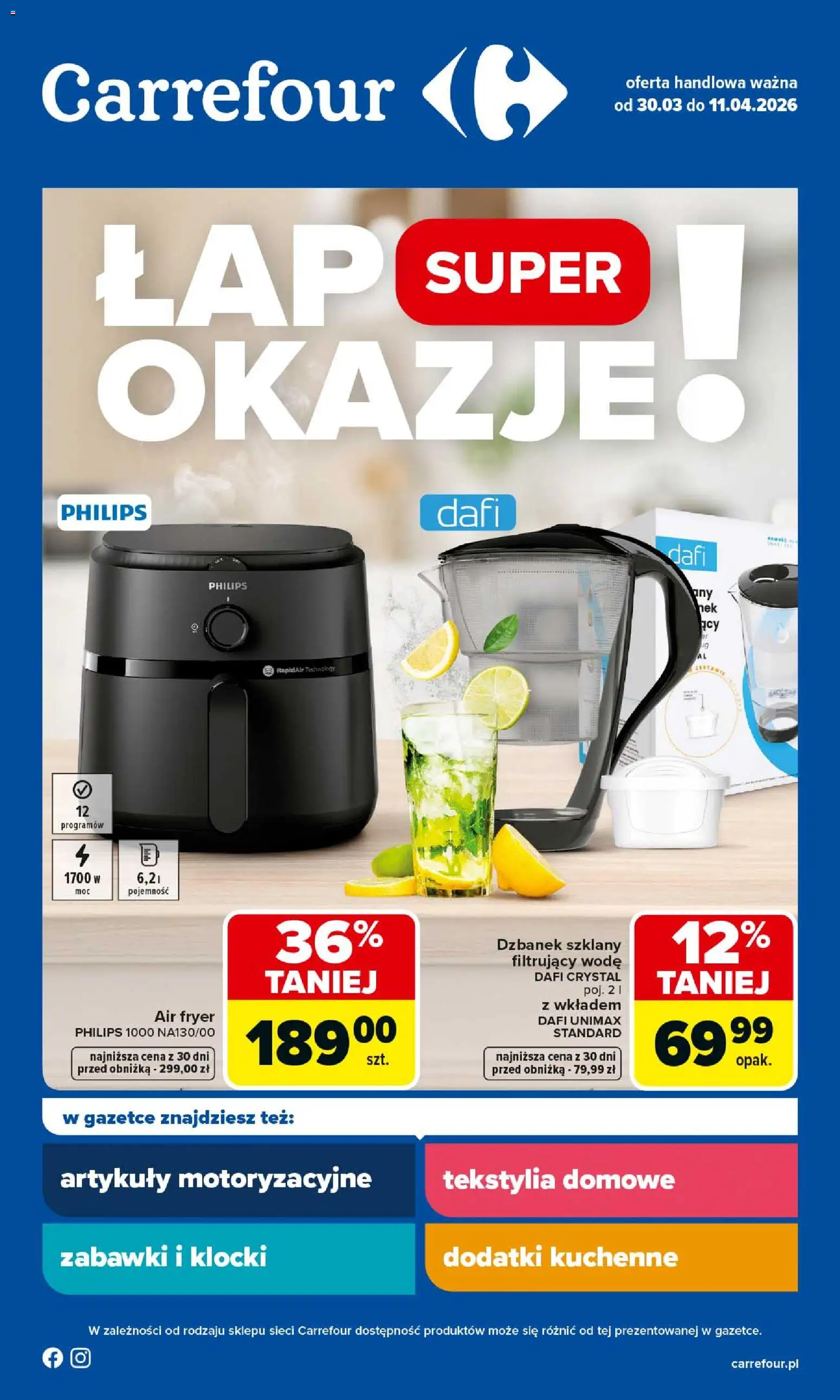 Carrefour gazetka - Łap super okazje od 30.03.2026 | Strona: 1