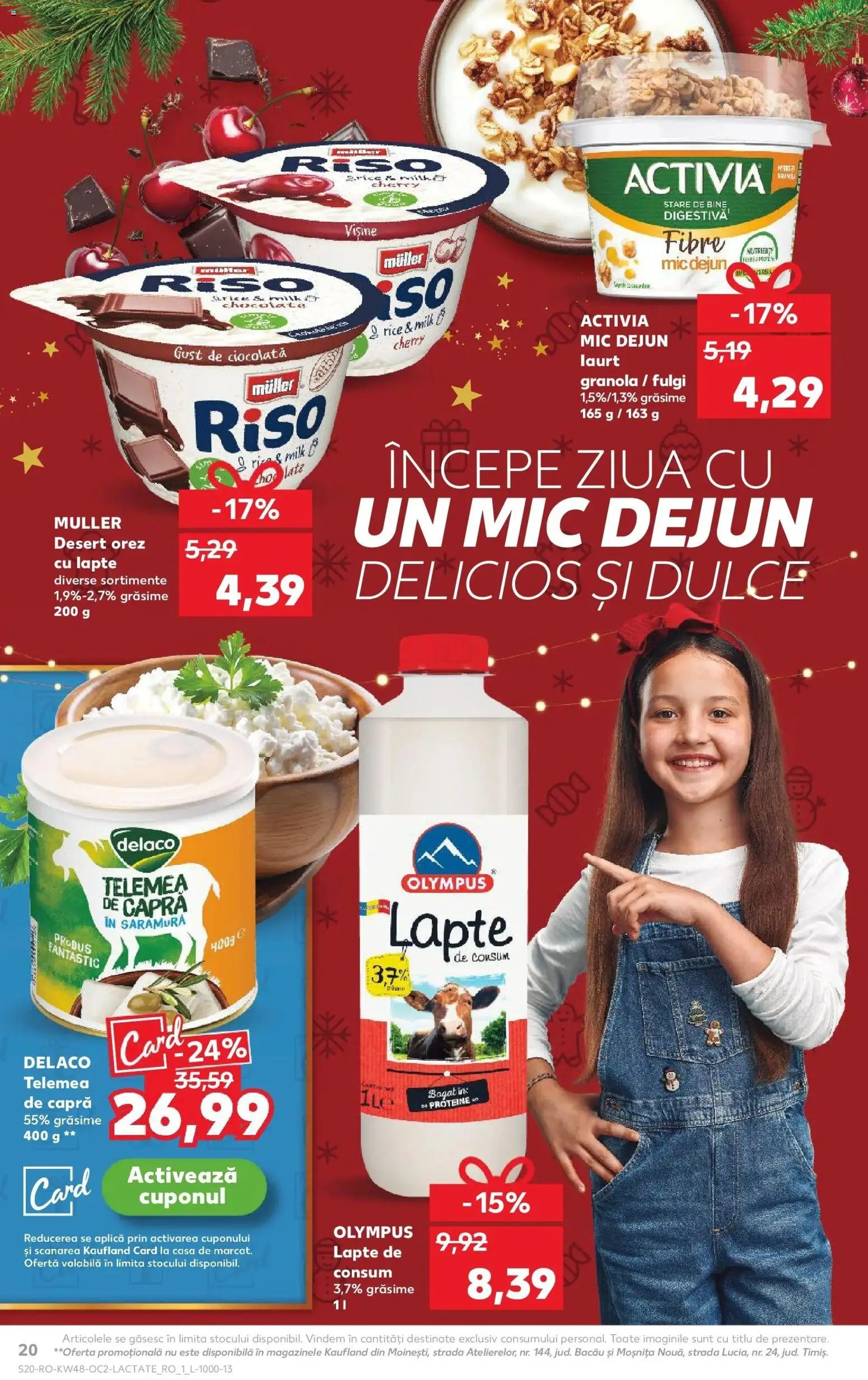 Noul catalog Kaufland – valabil de la 26.11.2025 | Pagină: 20 | Produse: Masaüstü kılıfı, Ciocolată, Orez, Fulgi