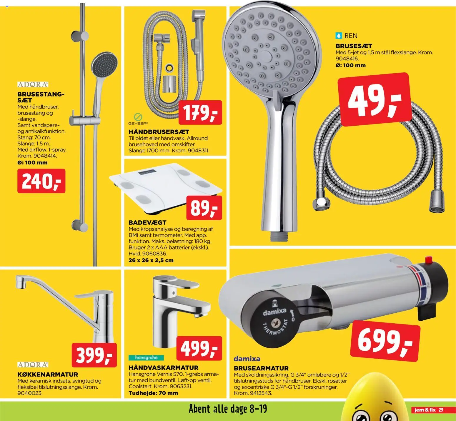 Jem & fix tilbudsavis – gyldig fra 05.04.2026 | Side: 29 | Produkter: Batterier, Bidet