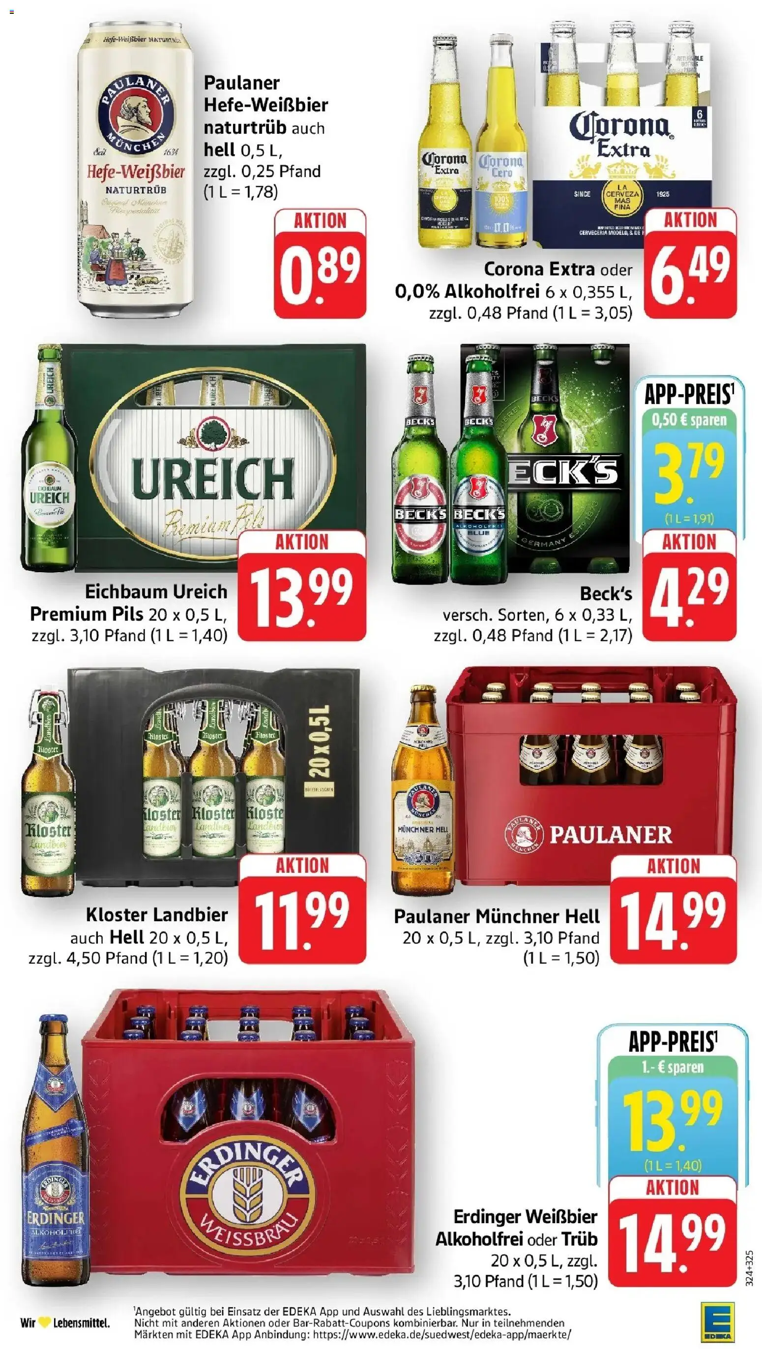 Edeka prospekt Schriesheim	 – gültig ab 05.04.2026 | Seite: 35 | Produkte: Erdinger, Weißbier, Pils, Paulaner
