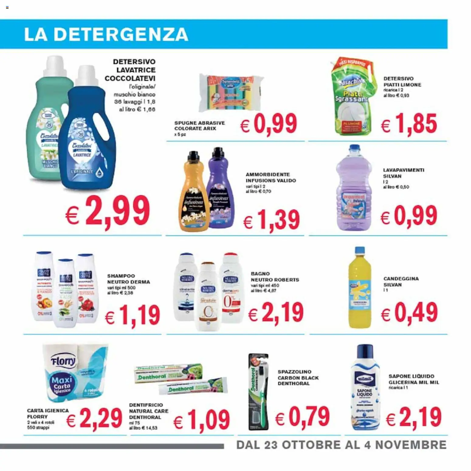 Volantino Coal del 23.10.2025 | Pagina: 11 | Prodotti: Carta igienica, Sapone, Limone, Bagno
