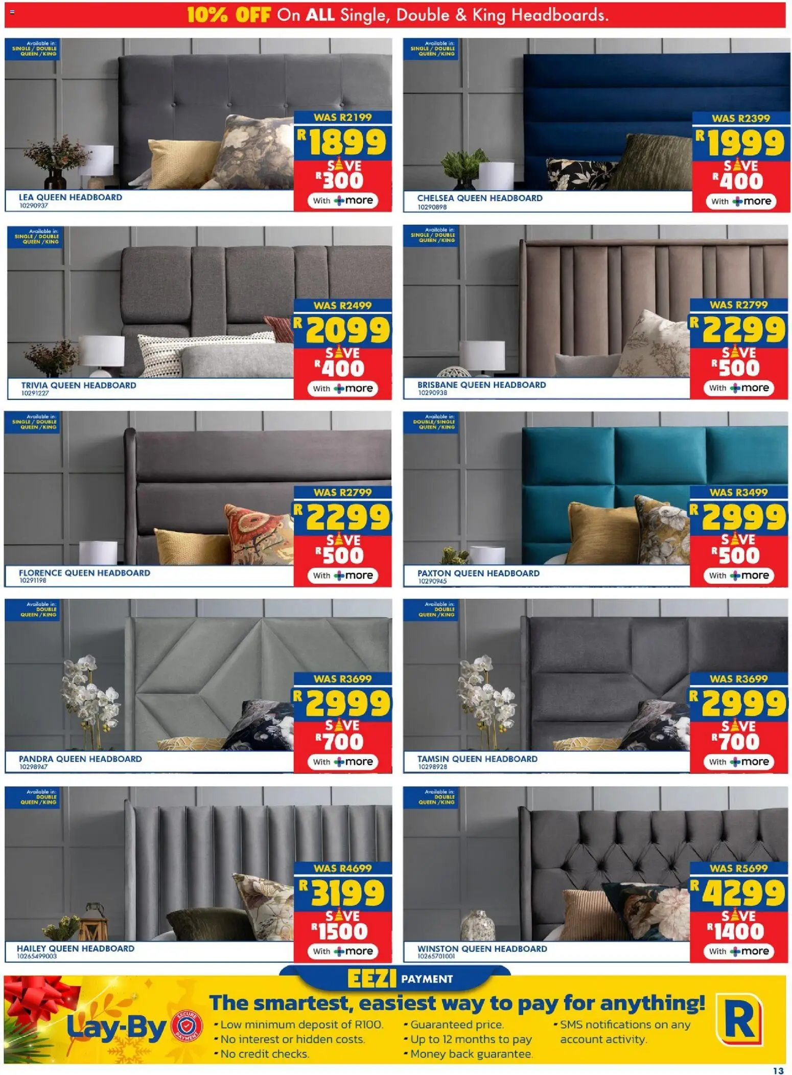 New Russells catalogue – valid from 02.12.2025 | Page: 13 | Products: Headboard