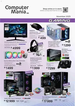 Computer Mania specials catalogue – valid from 01.11.2025