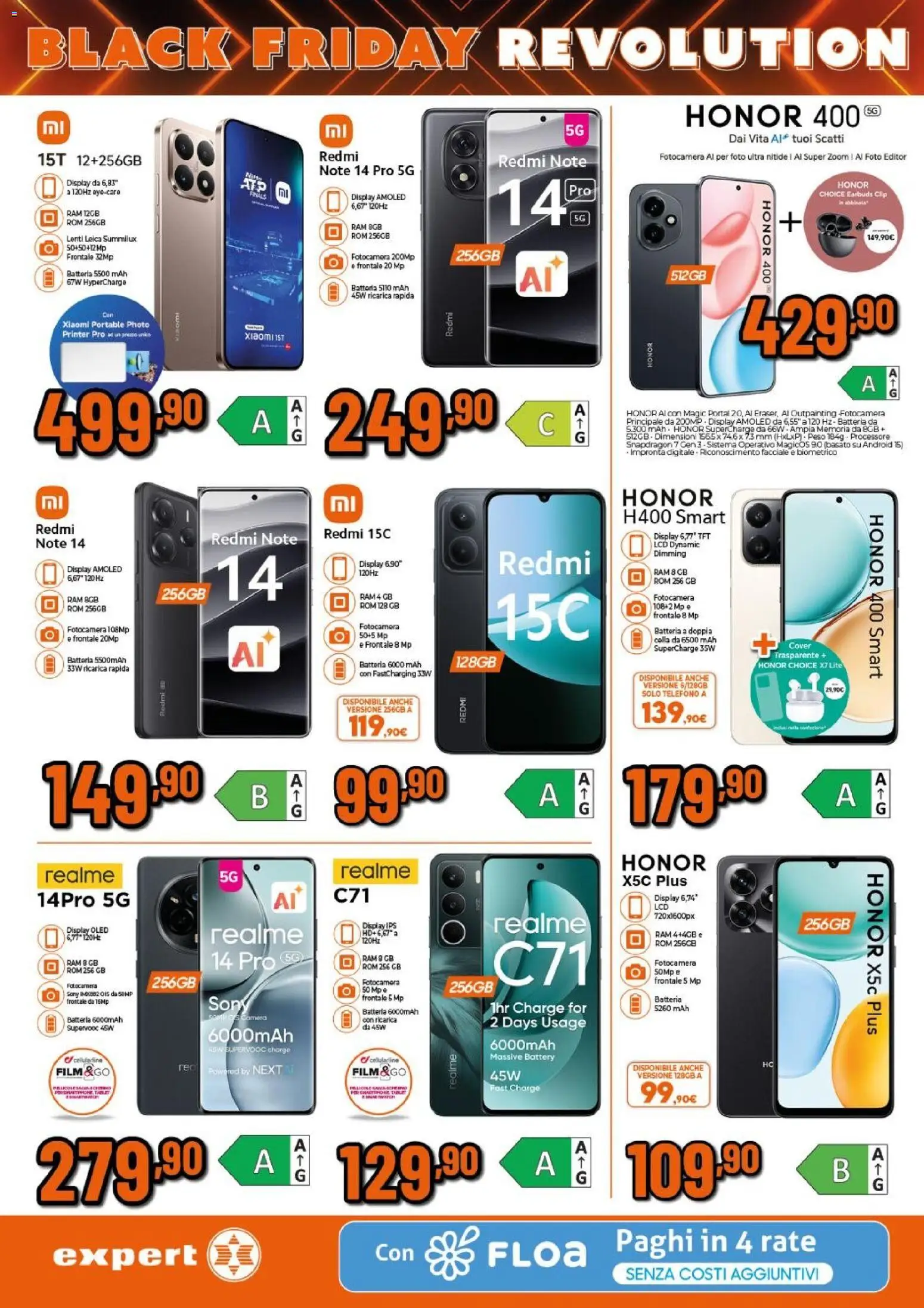 Volantino Expert del 17.11.2025 | Pagina: 3 | Prodotti: Xiaomi, Tablet, Fotocamera, Batteria