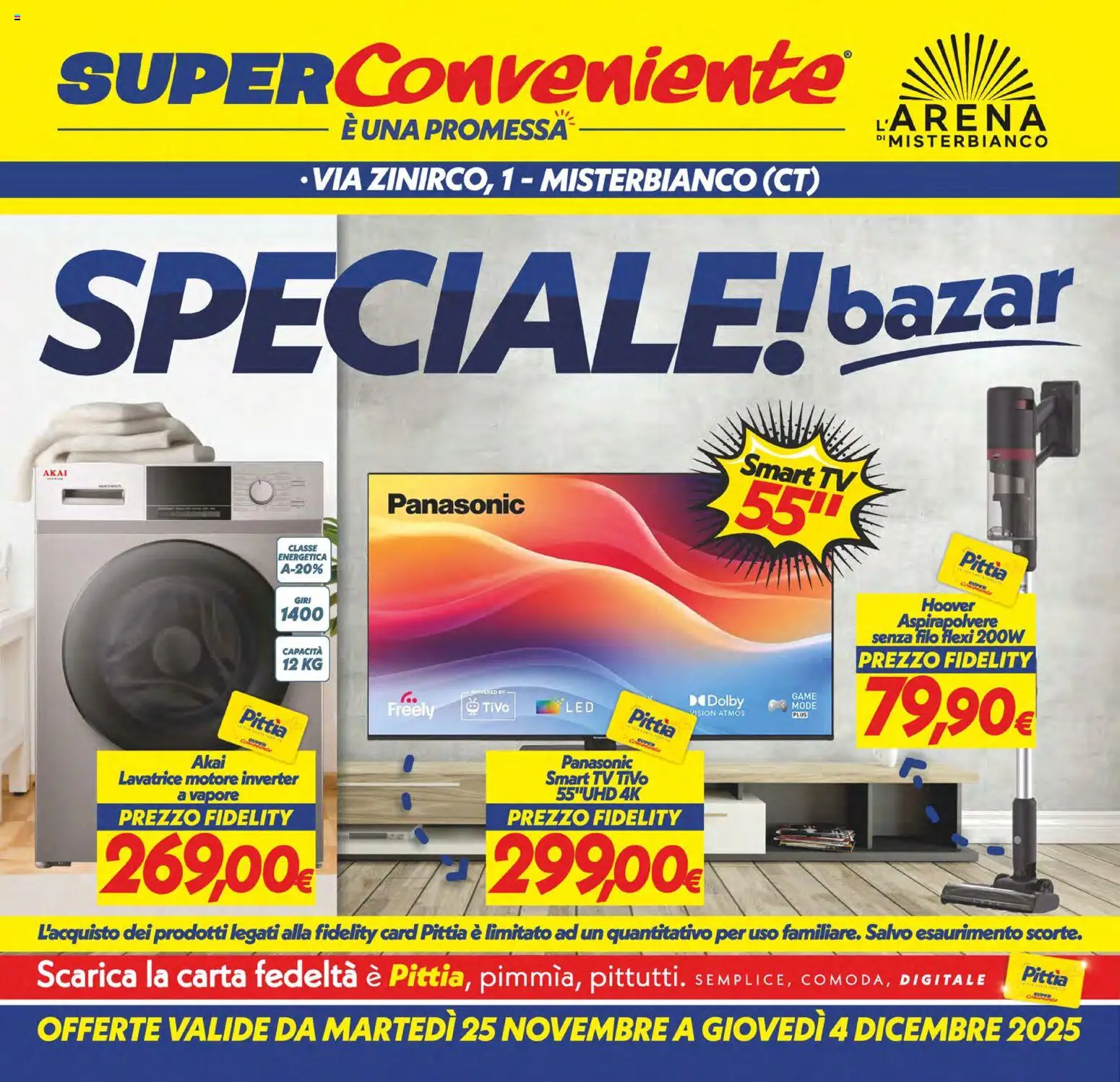 Volantino SuperConveniente del 25.11.2025 | Pagina: 26 | Prodotti: smart TV, Lavatrice, TV, Aspirapolvere