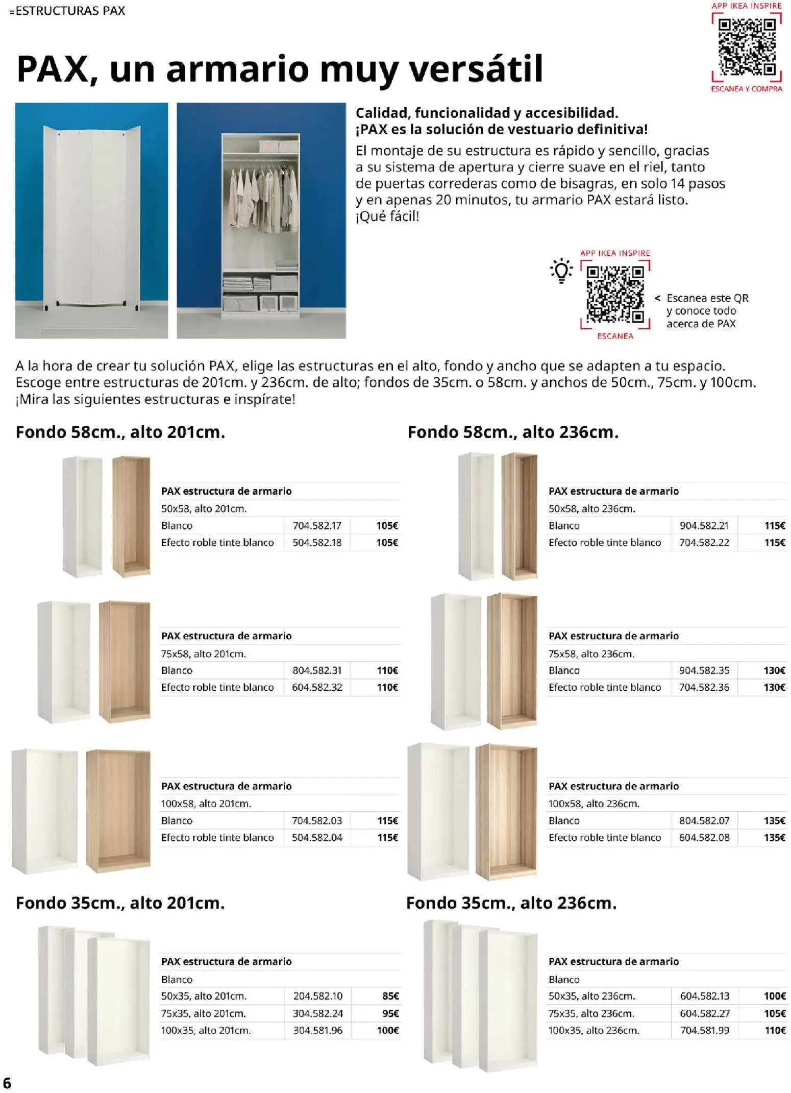 Catálogo IKEA Pax y Komplement │ válido desde el 01.02.2026 | Página: 6 | Productos: Tinte, Armario