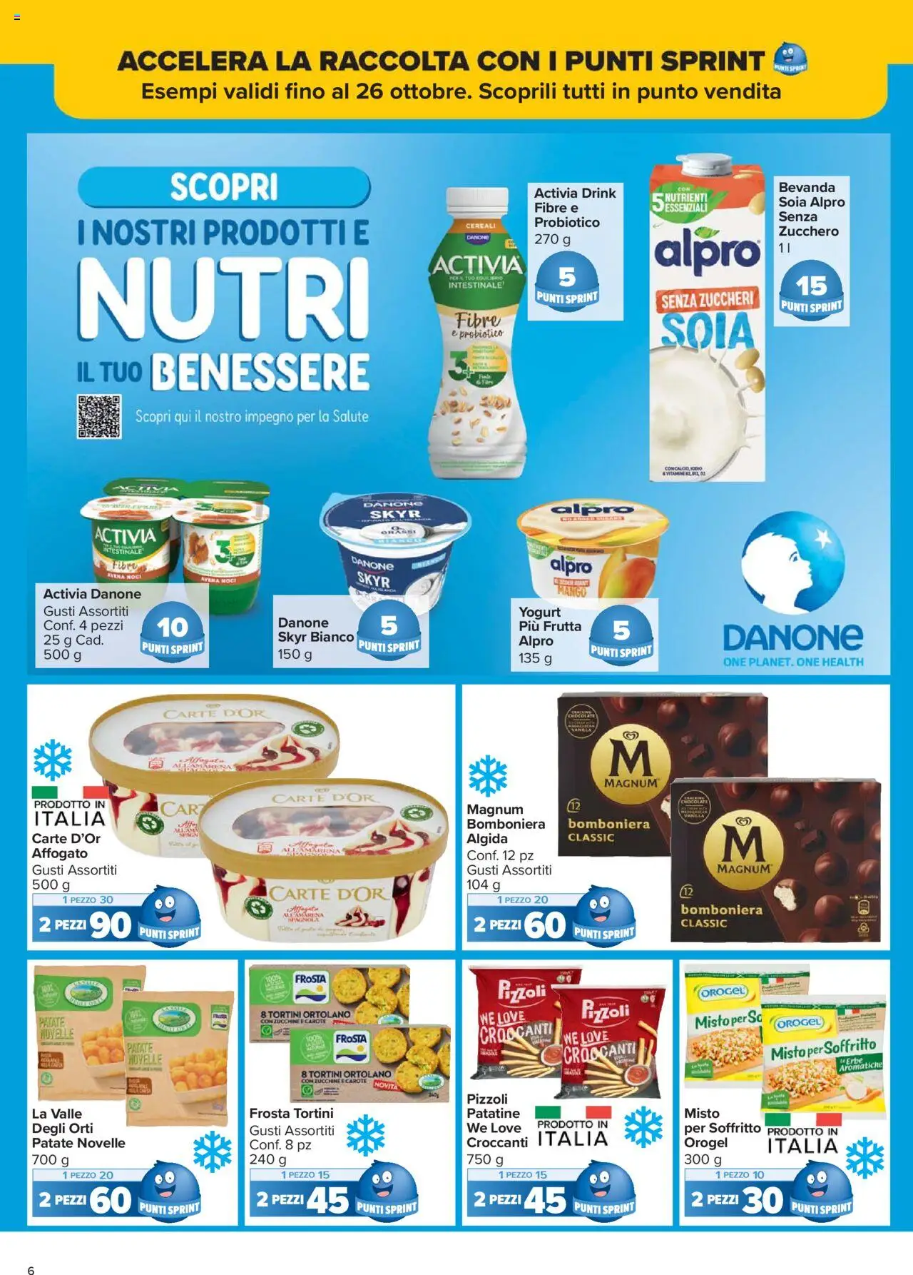 Volantino Carrefour del 10.10.2025 | Pagina: 6 | Prodotti: Patatine, Patate, Carote, Noci