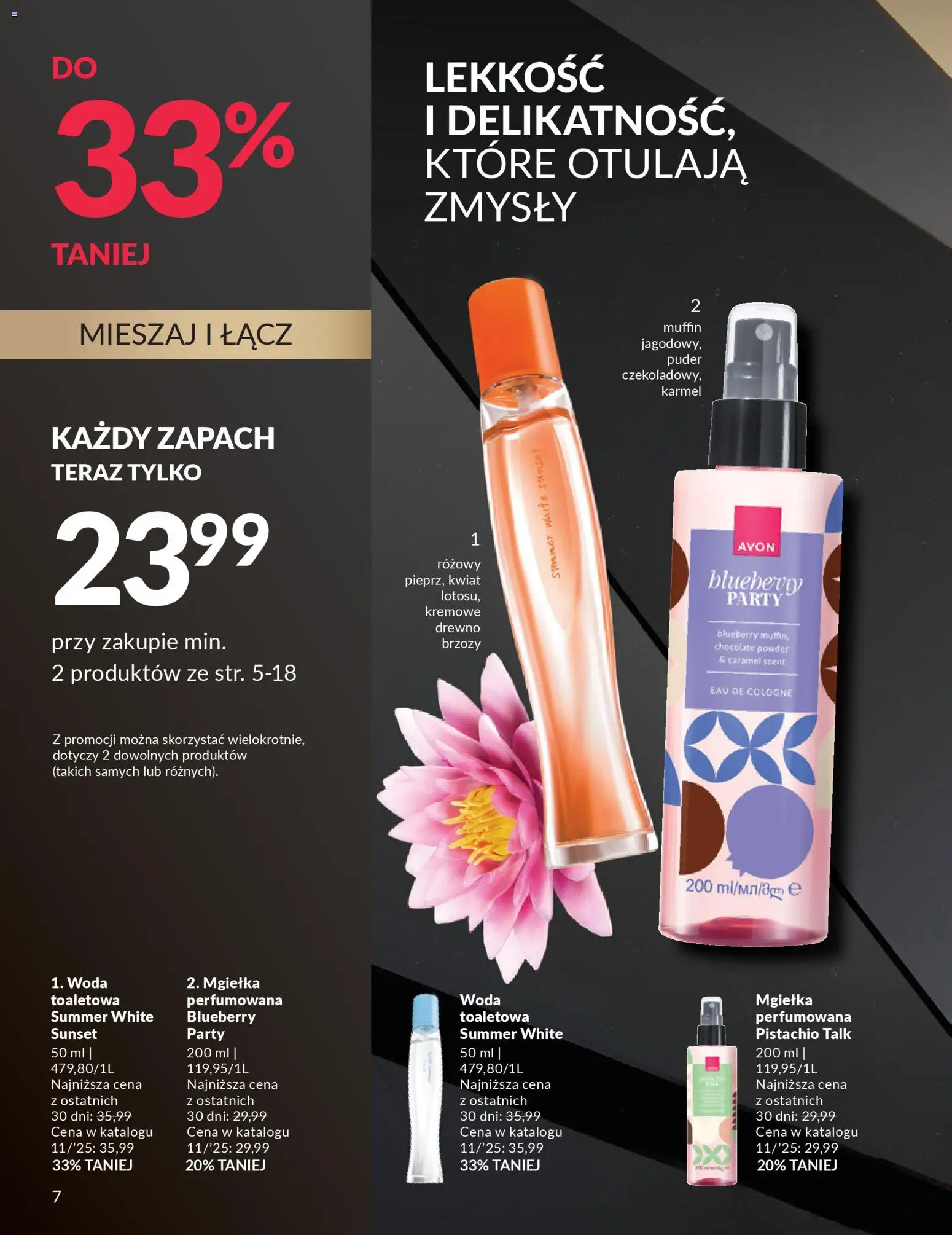 Avon Black Friday od 13.11.2025 | Strona: 7 | Produkty: Zapach, Puder, Woda