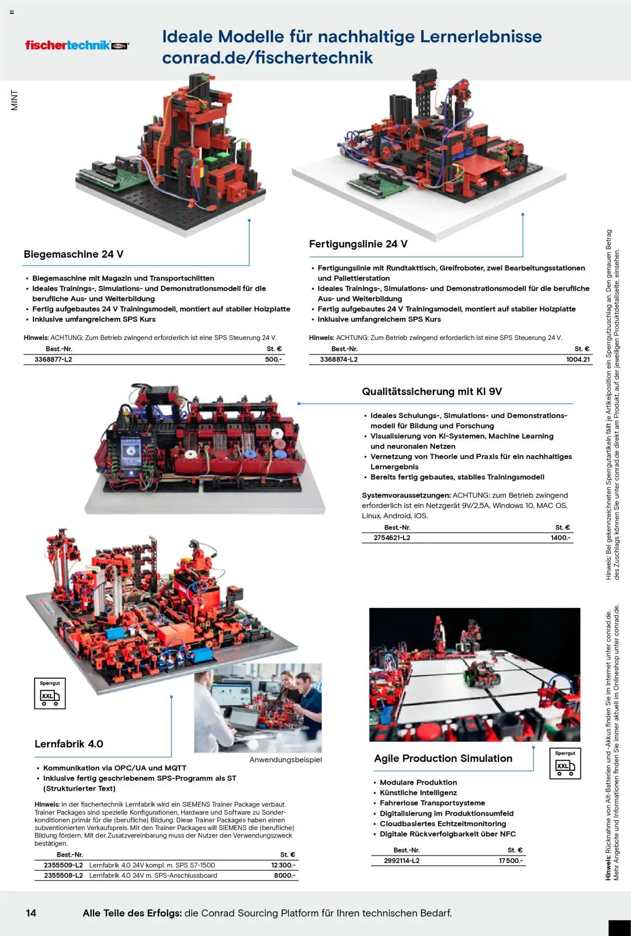 Conrad Education Katalog – gültig ab 01.01.2025 | Seite: 14 | Produkte: Siemens