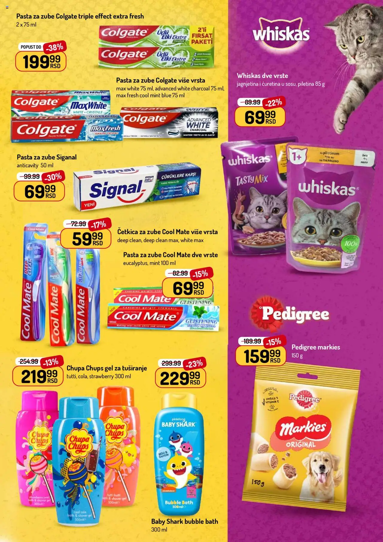 Aman katalog - važi od 21.07.2025 | Strana: 43 | Proizvode: Pedigree, Colgate, Gel za tuširanje, Četkica za zube
