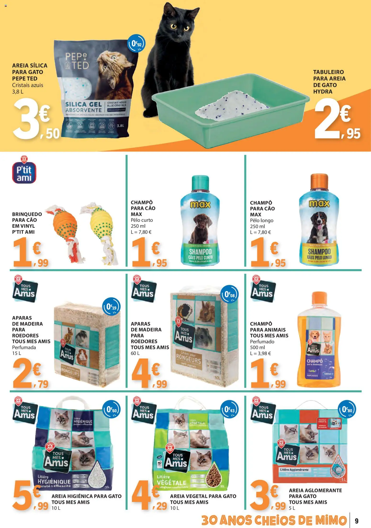 E.Leclerc Animal │ válido de 27.01.2026 | Página: 9 | Produtos: Areia, Shampoo