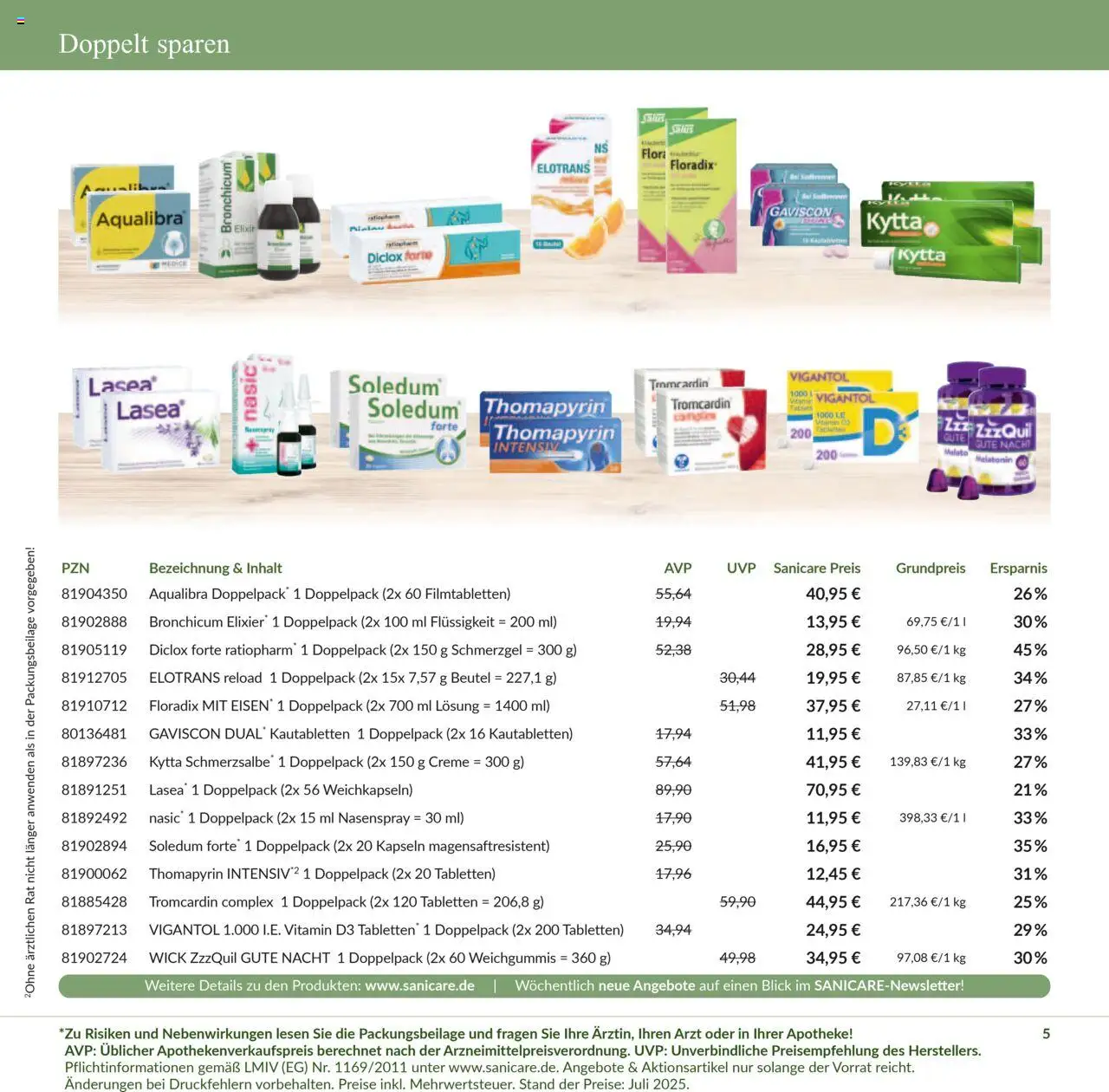 Sanicare Prospekt 	 - gültig ab dem 07.07.2025 | Seite: 7 | Produkte: Creme