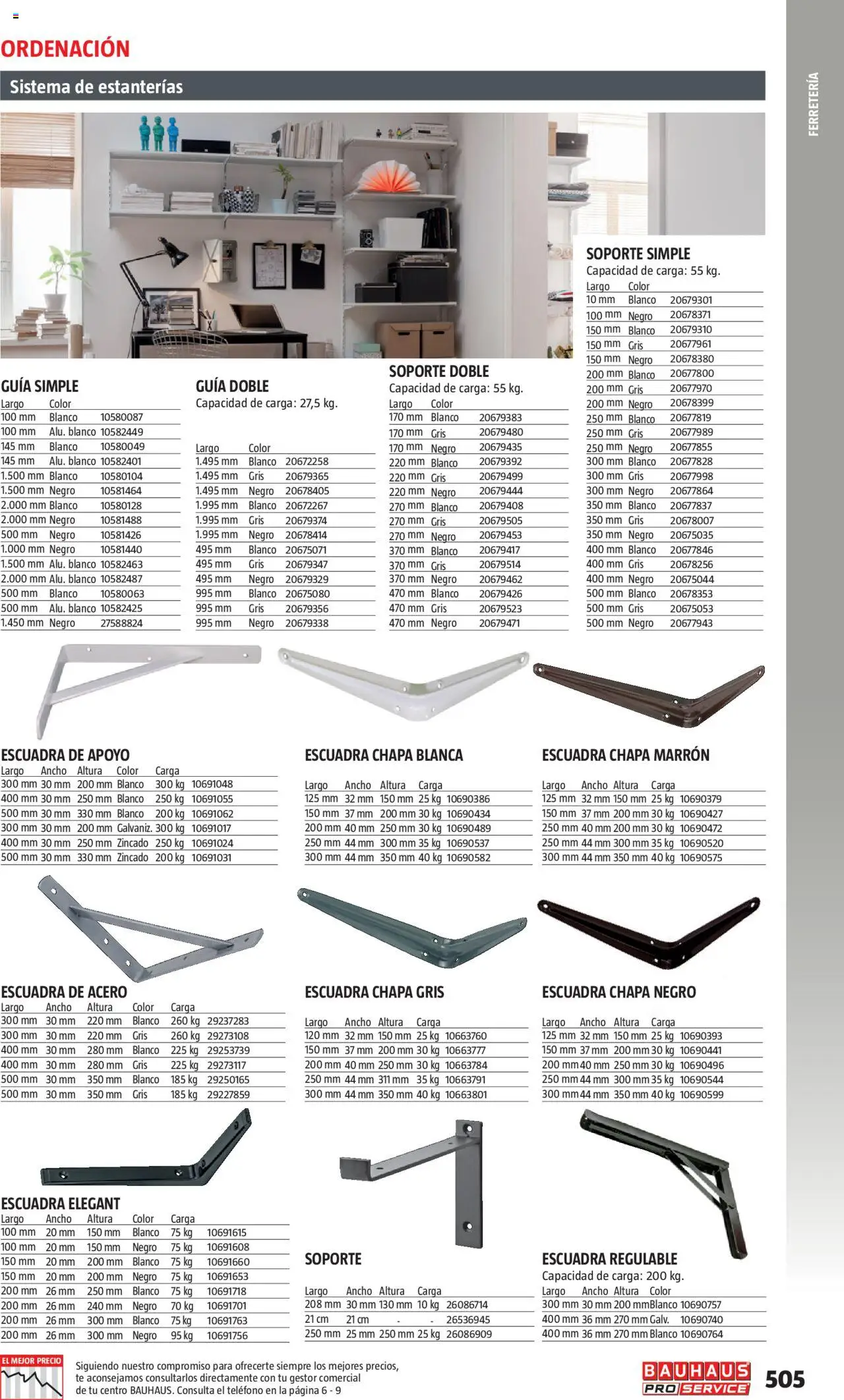 Bauhaus - ProService  │ válido desde el 24.02.2025 | Página: 505 | Productos: Té, Teléfono